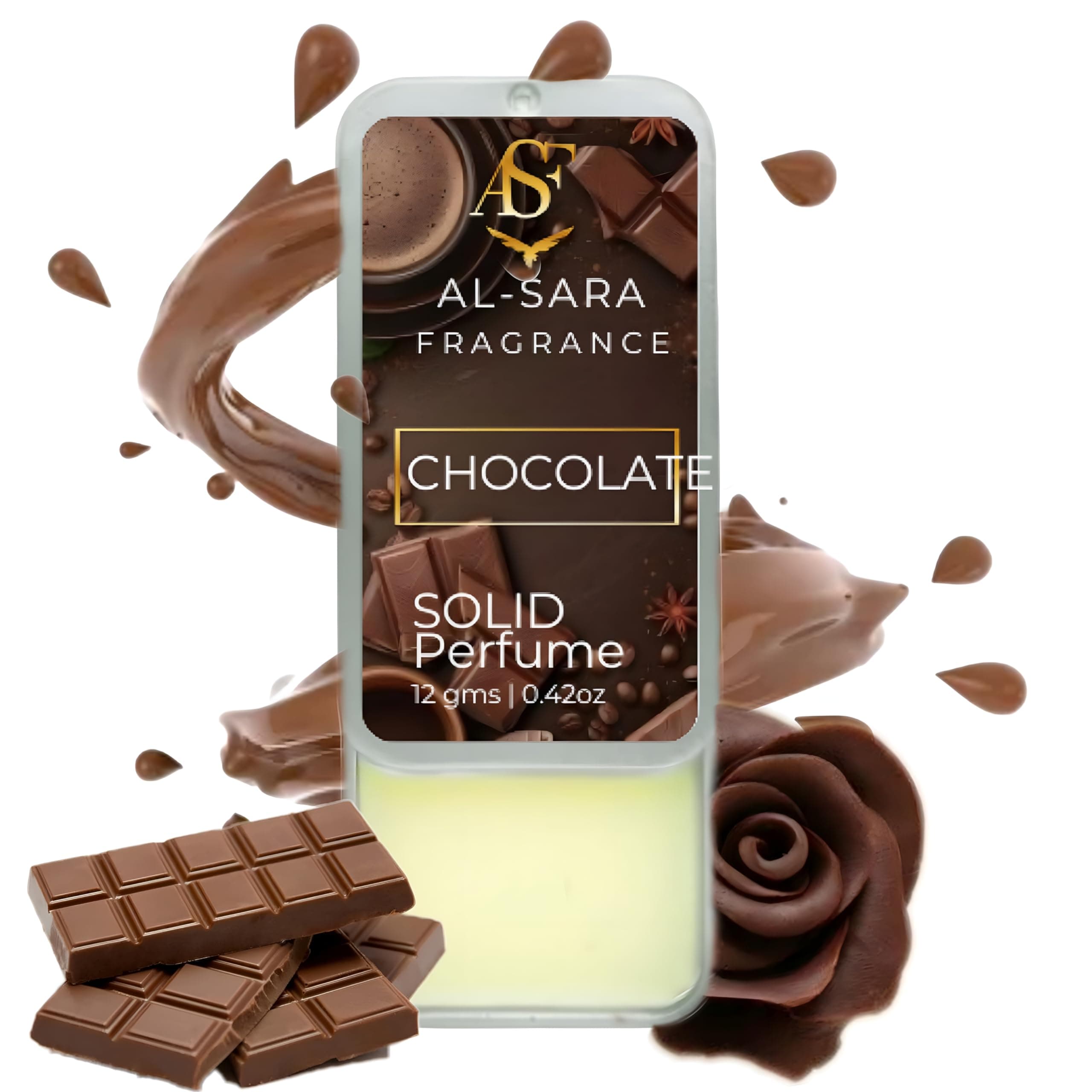 Chocolate Solid Perfume | Alcohol-Free, Long-Lasting Sweet & Decadent Fragrance | 12g Non-Greasy Solid Perfume for Men & Women | Portable & Travel-Friendly Cologne