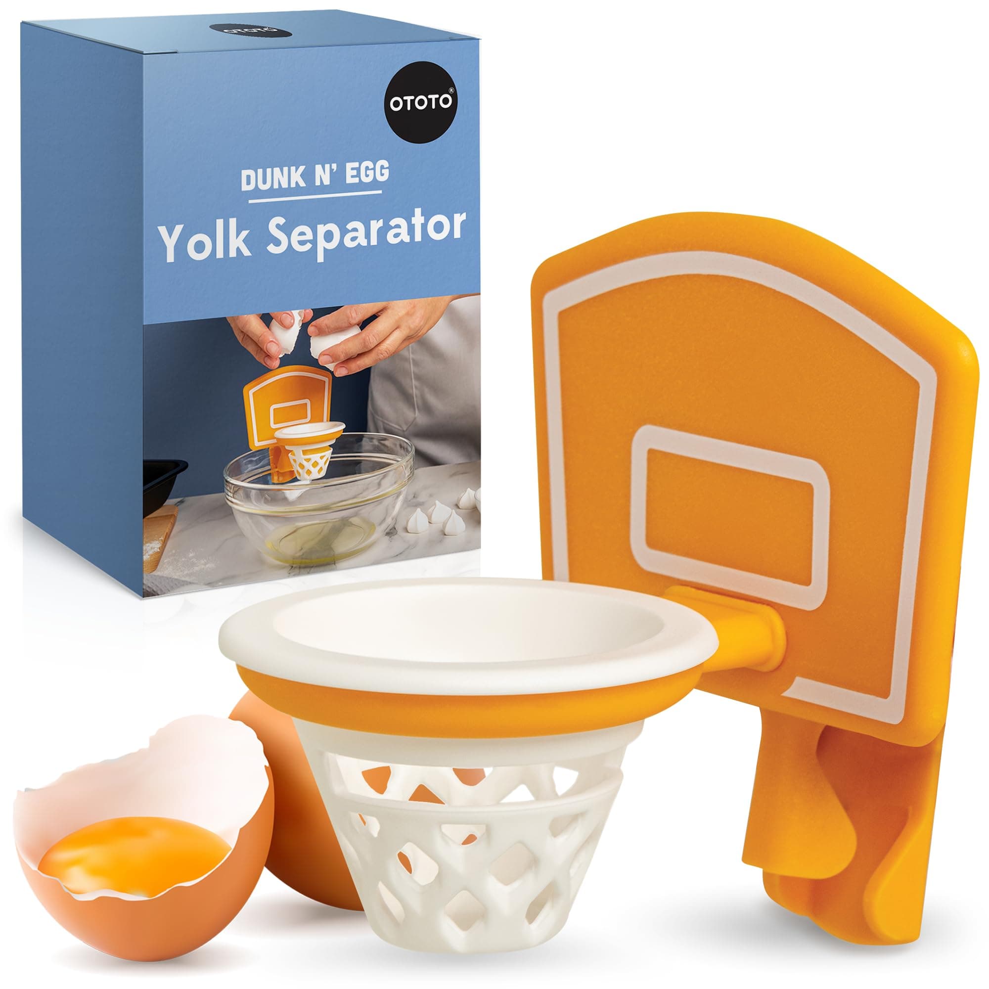 NEW!! Dunk N' Egg Yolk Separator , Egg Separator Funny, Unique Kitchen Gadgets, Cool Kitchen Gadgets, Basketball Gifts, Funny Gifts, Kitchen Accessories, Unique Cooking Gifts, Basketball Stuff
