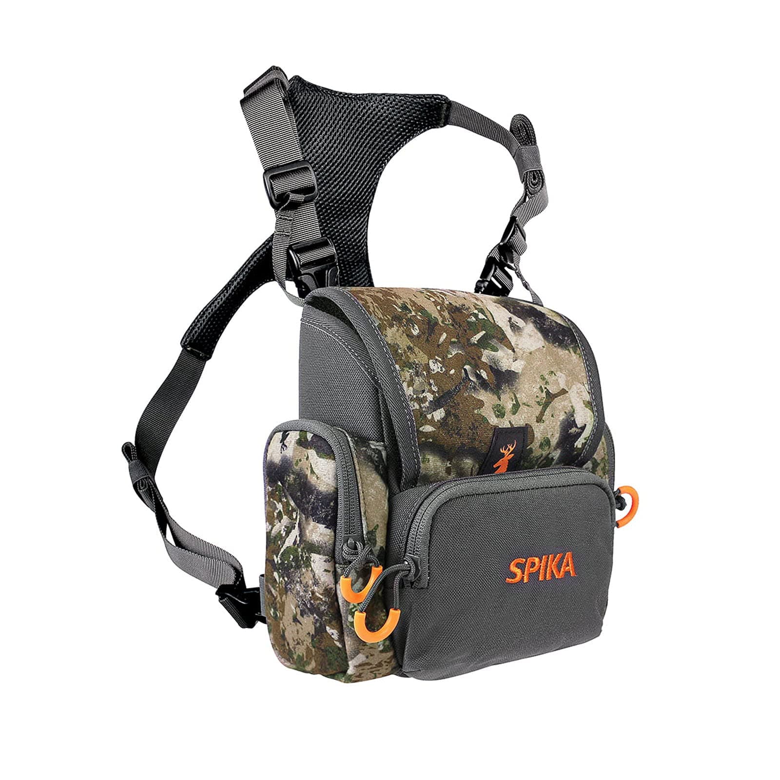 SPIKA Binocular Harness Chest Pack, Bino Case with Rangefinder Waterproof Pouch for Hunting