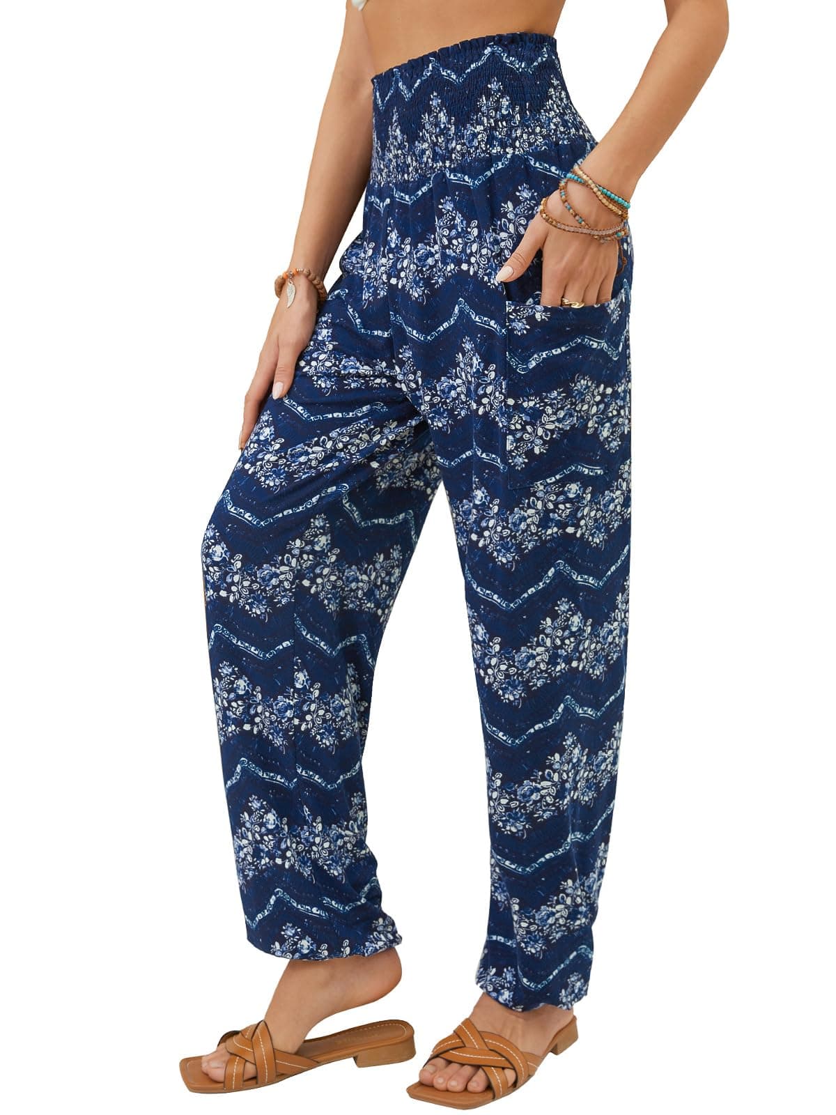 womens Boho Palazzo Slacks
