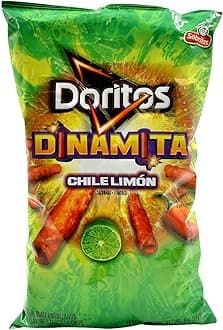 Dinamita, Chile Limon Rolled Tortilla Chips, 9.75oz Bag (Pack of 4)