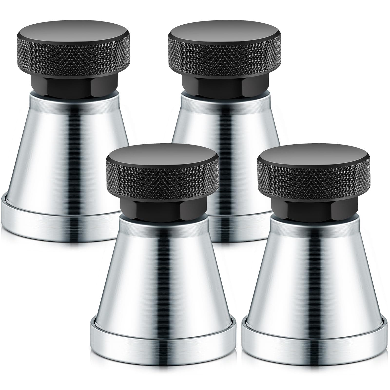 Gisafai 4 Pcs Adjustable Screw Jack Range 2.63" to 3.93" Heavy Duty Screw Machinist Jack Stands with 5 Tons Capacity for Large Milling Drilling Machines Leveling Work Die Processing