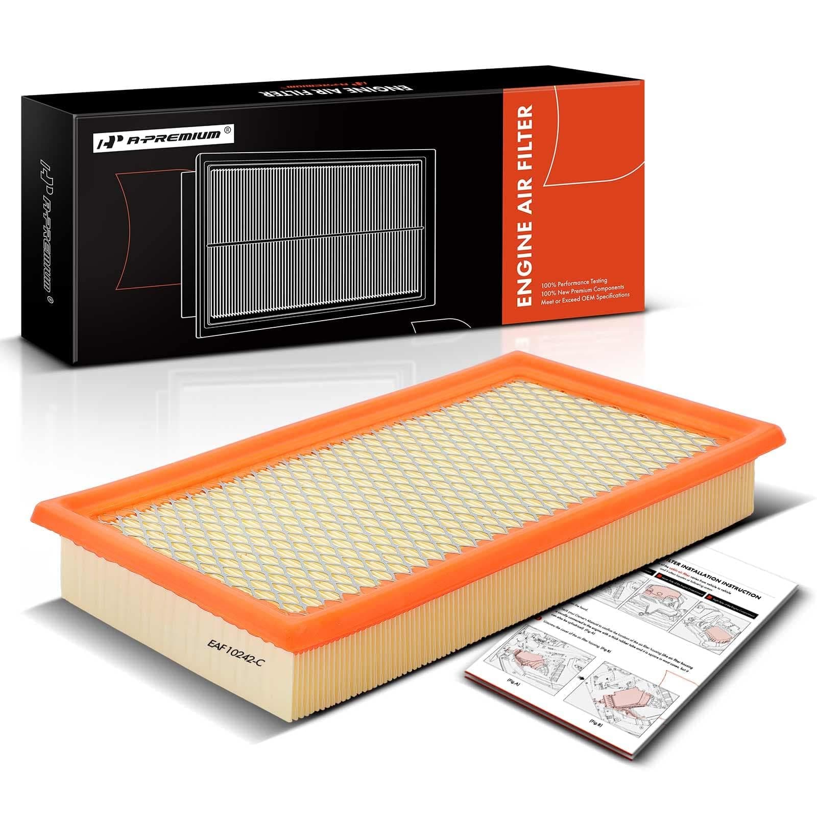 Engine Air Filter Compatible with Ford, Lincoln, Mazda & Mercury Models - Edge(07-14), Explorer(11-23), Flex(09-19), Fusion, Taurus(08-19), Aviator, MKS(09-16), MKX, MKZ, 6, CX-9, Sable