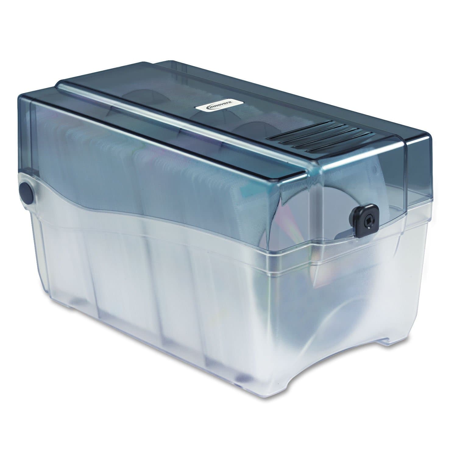 Innovera Cd/dvd Storage Case, Holds 150 Discs, Clear/smoke