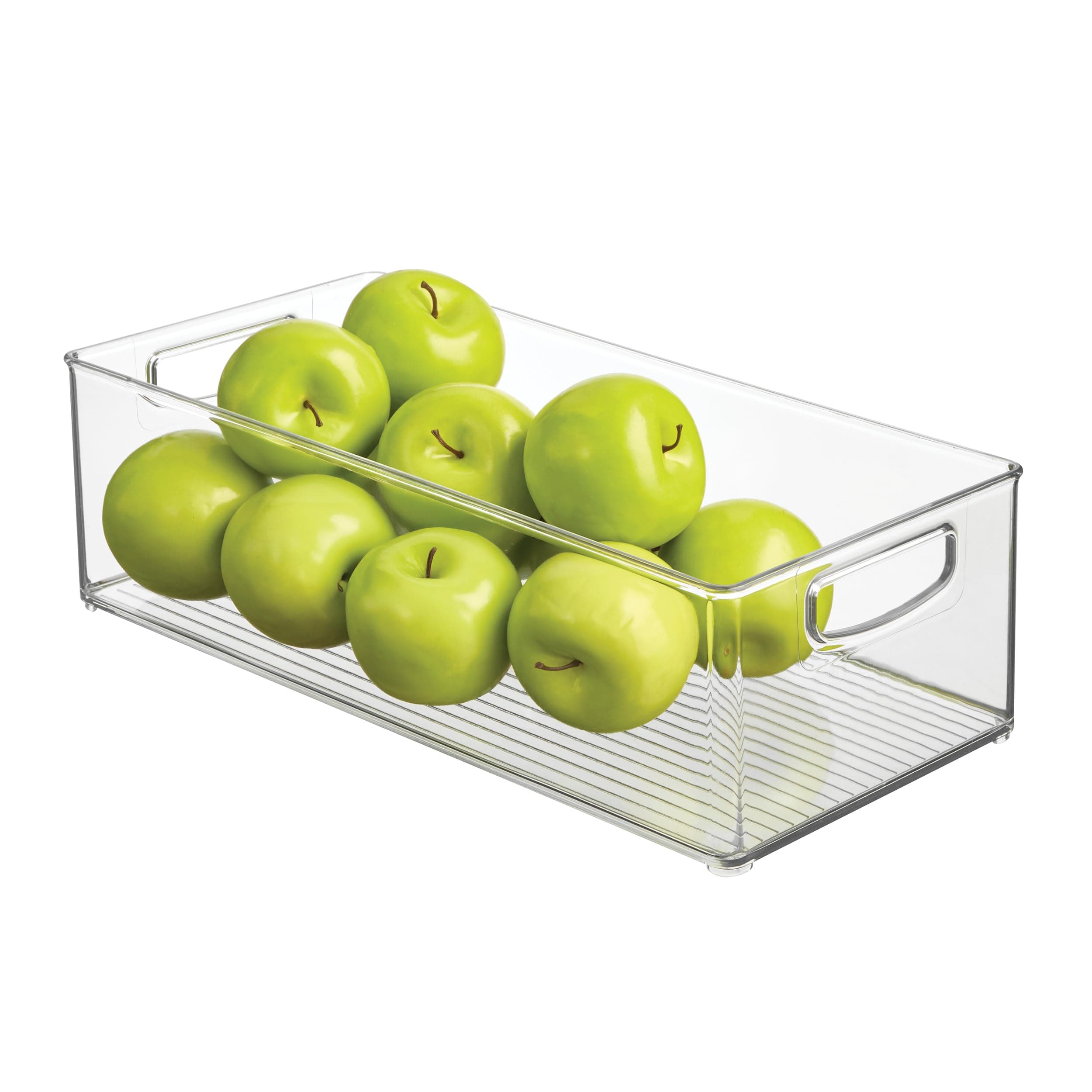 iDesign Recycled Plastic Stackable Storage Bin for - Linus Collection - Clear