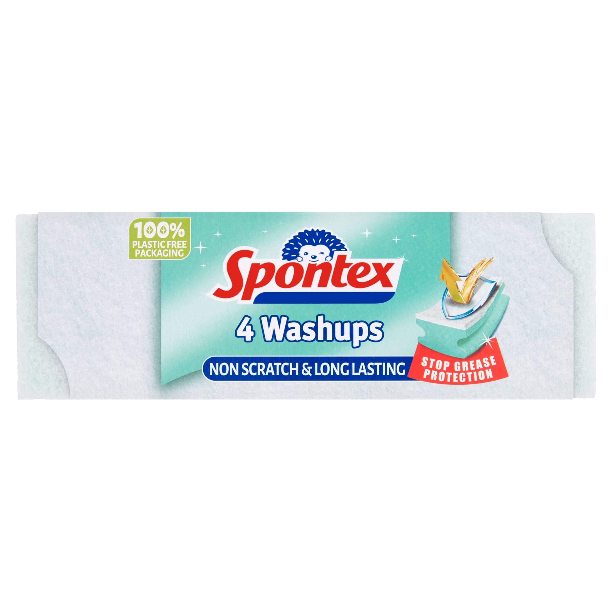 4 Washups Non Scratch Sponge Scourers