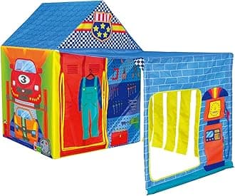 POCO DIVO Super Garage Play Tent Kids Pretend Mechanic Playhouse