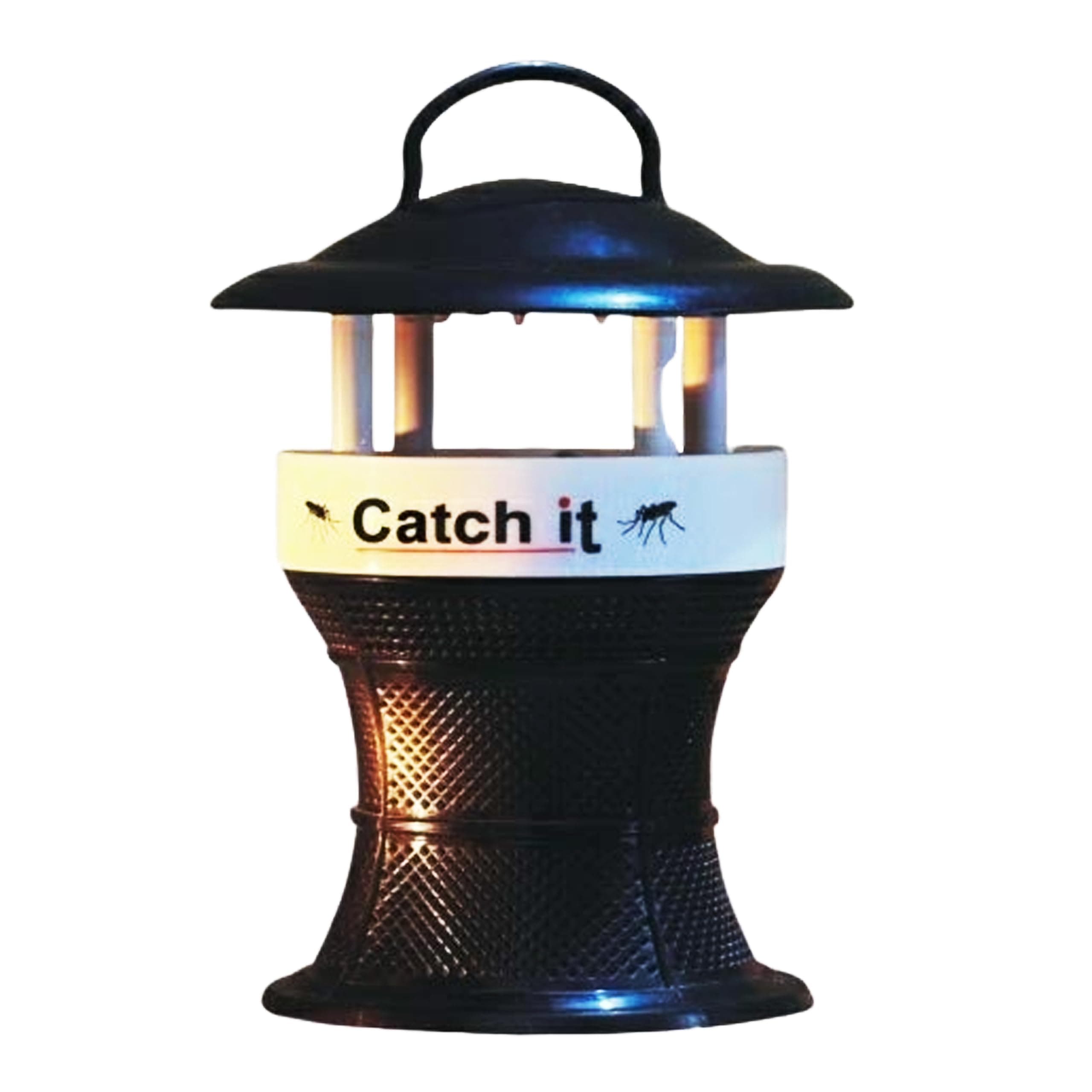 Generic Catch-It Electric Mosquito Trap with UV Light – Silent Indoor Mosquito & Insect Killer Lamp | Non-Toxic, USB Powered Bug Zapper for Home, Office, Bedroom – Black & White