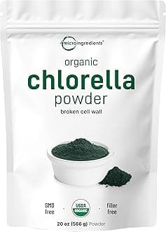 Micro Ingredients Organic Chlorella Powder, 20 Ounces | Broken Cell Wall for Complete Absorption | Raw Superfood Supplement, Rich in Protein & Vitamins | Non-GMO, Vegan, Non-Irradiated