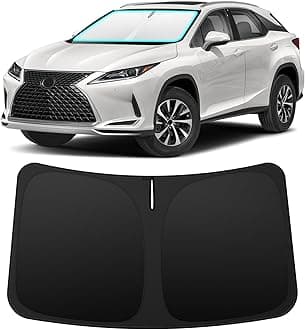 INSAUTO Custom Fit Windshield Sun Shade Accessories for Lexus RX 2016-2022, Foldable Front Window Sunshade, UV & Heat Reflector, Keeps Interior Cool, Includes Storage Bag