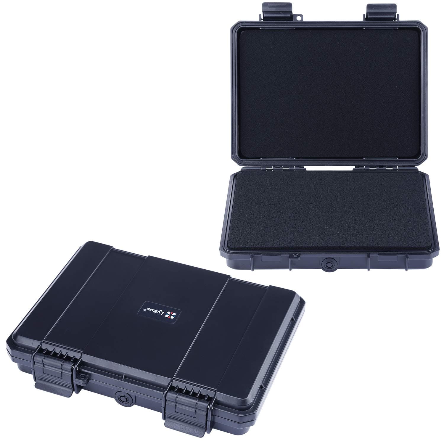 – HC-2110 Mini Hard Case Dry Box with Foam Insert, Interior Size 21x15x3.8 cm, IP66 Splash-Proof