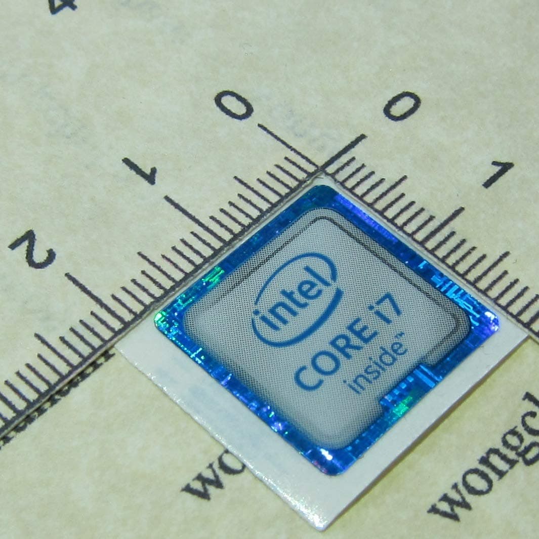 Original Intel Core i7 Inside Sticker 18mm x 18mm [888]
