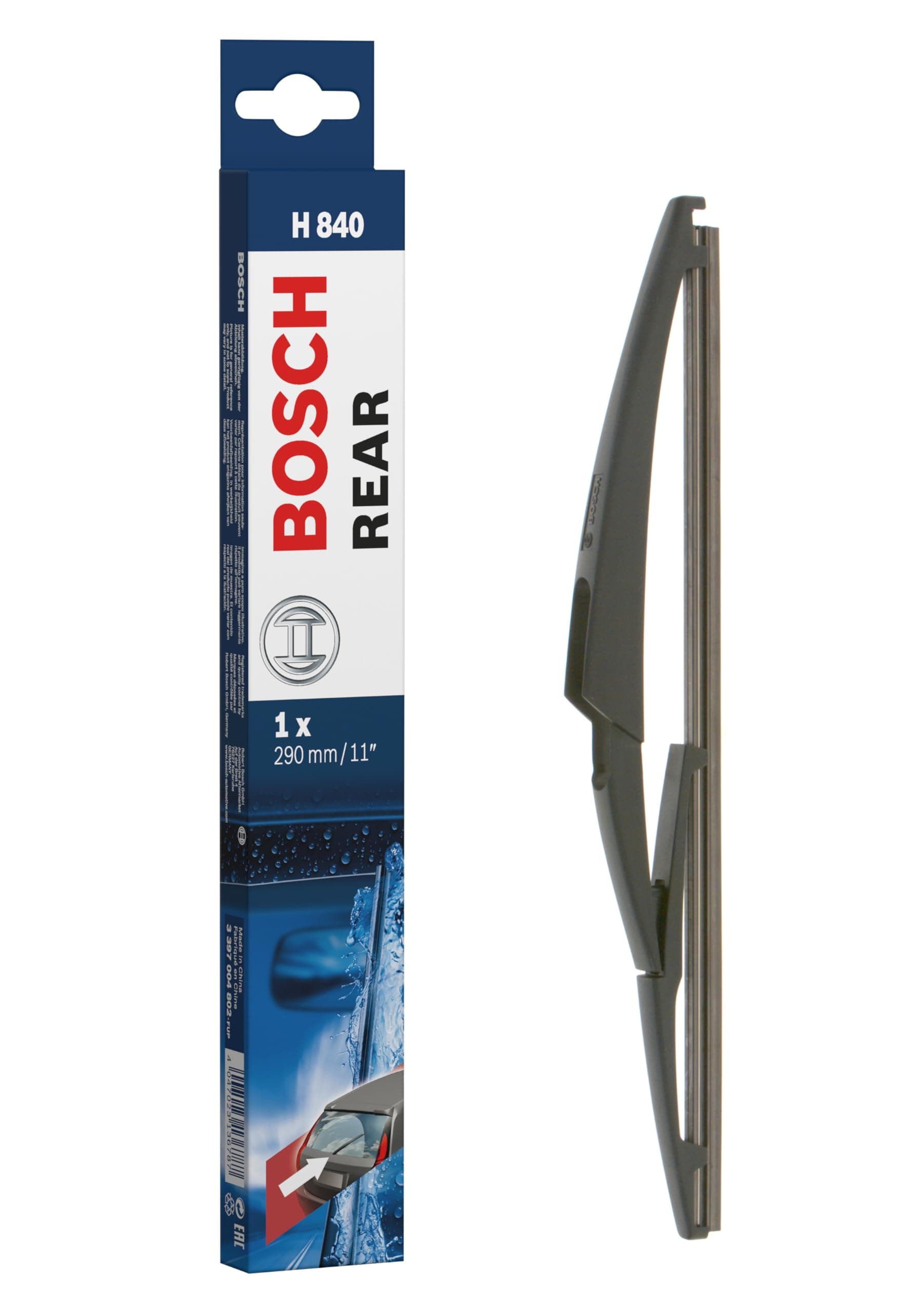 BOSCH H840 Rear Wiper Blade; 11'' - Single