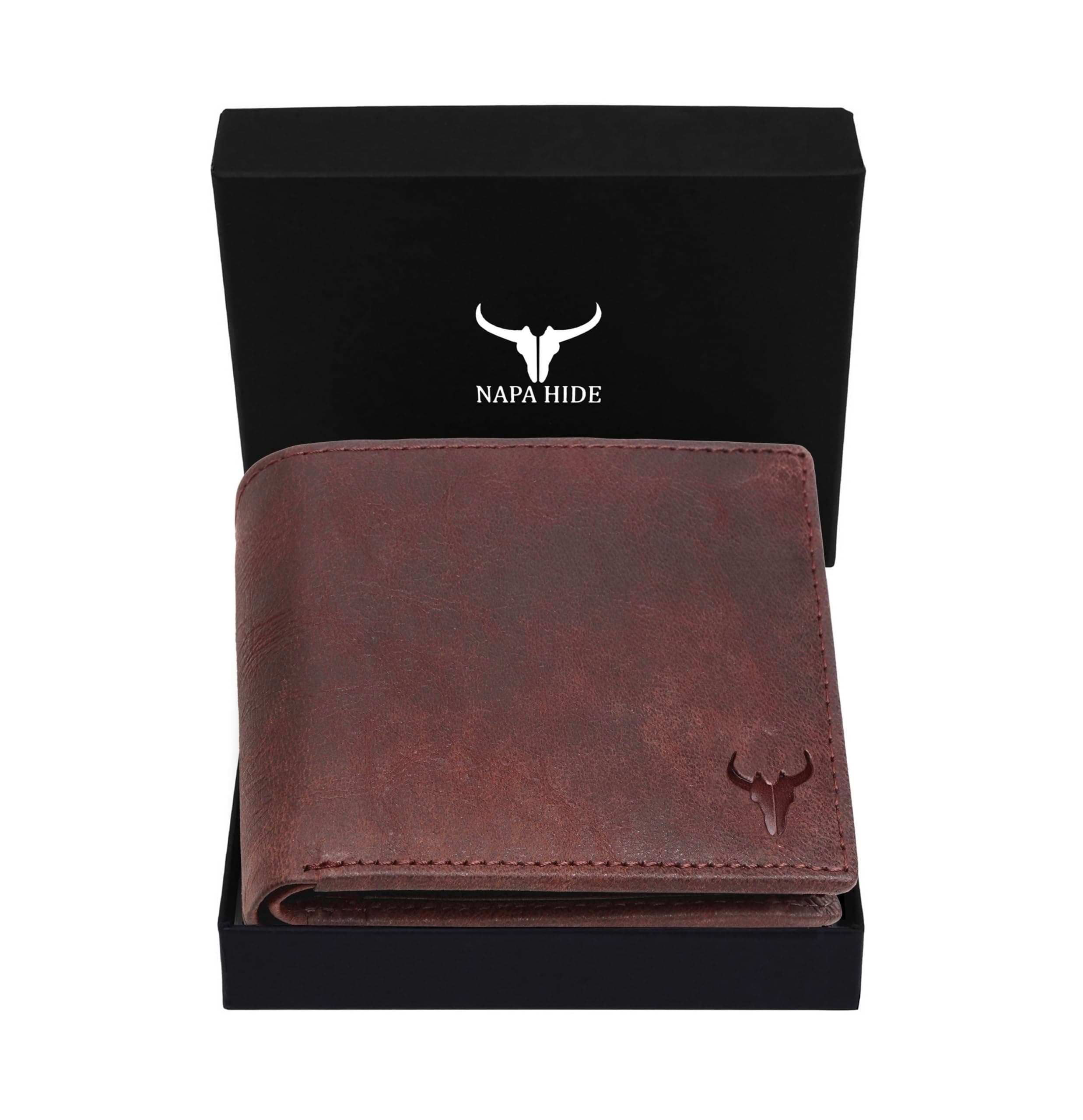 Leather Wallet for Men (Brown Crackle)