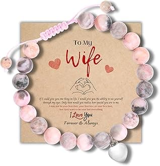 Natural Stone Bead Bracelet,Gift for Wife from Husband, Bracelets for Wife, Gifts for Wife from Husband, Valentines Day Gifts For Her Wife, Valentine Day Gifts For Her, Valentines Day Gifts For Her