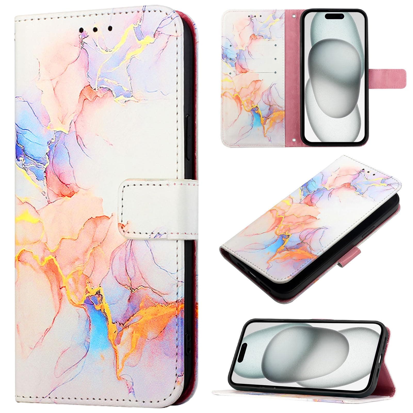 Smartphone Case Compatible with Nokia HMD Fusion, Compatible Models for Nokia HMD Fusion [PU Leather + Smartphone Case] Card Slot, Magnetic Clasp, Jin