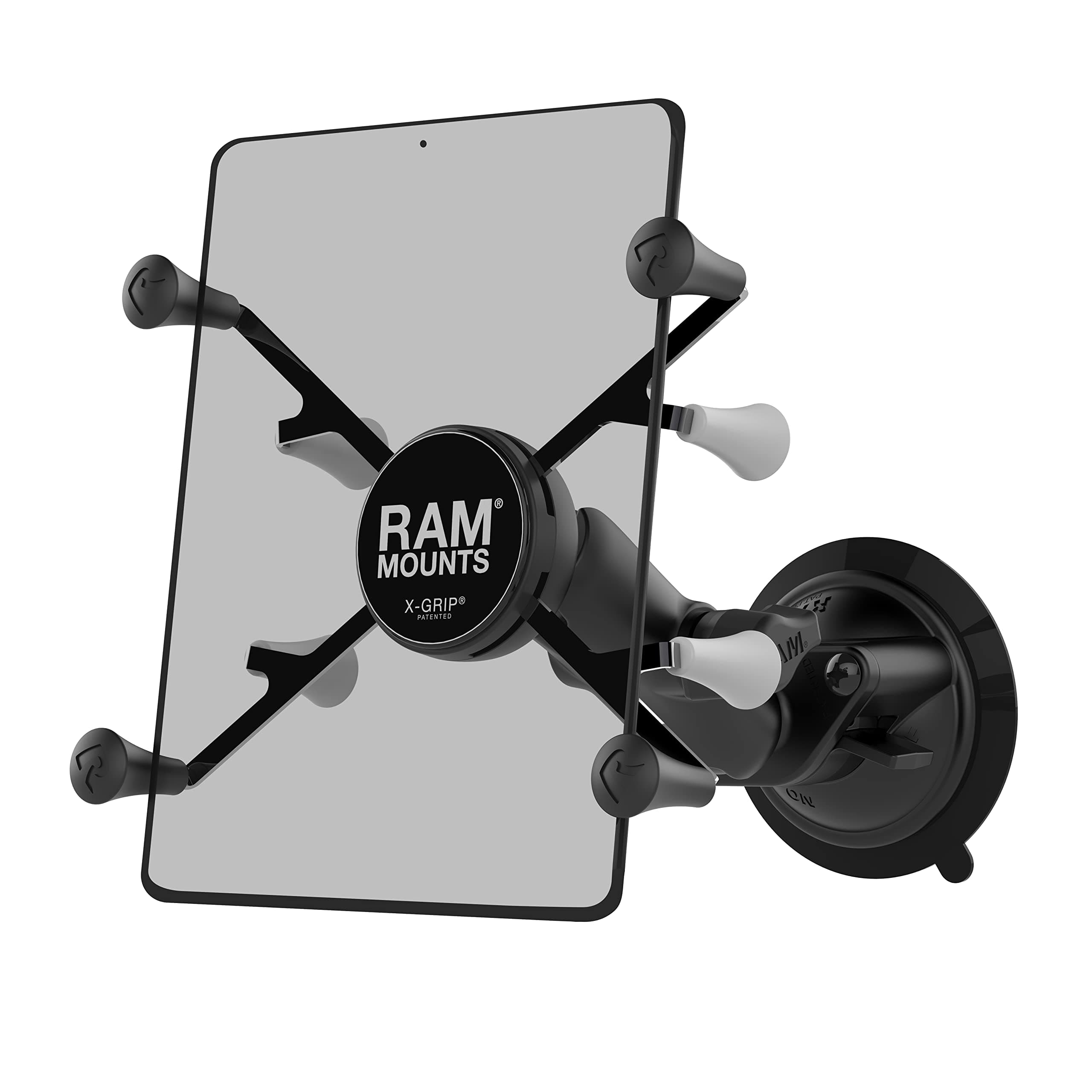 RAM-B-166-UN8U X-Grip with RAM Twist-Lock Suction Cup Mount for 7"-8" Tablets with Medium Arm for Vehicle Windshields
