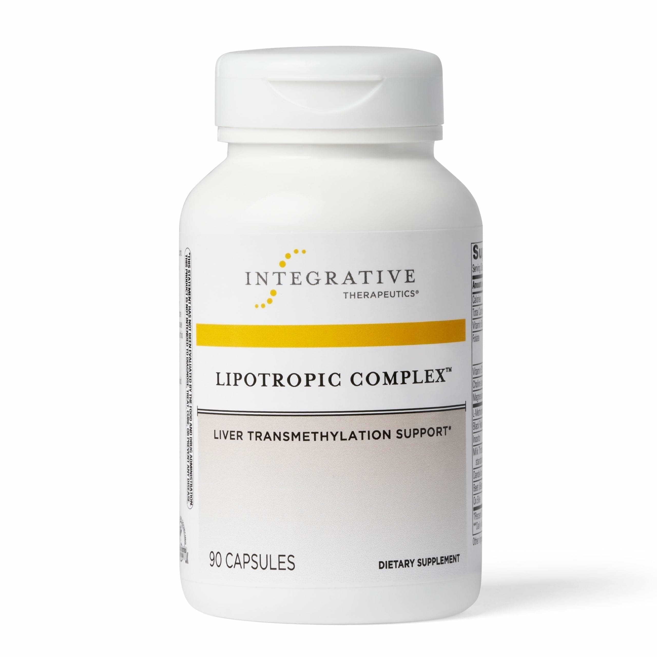 Lipotropic Complex - Liver Support Supplement for Adults* - Includes Milk Thistle & Vitamin B6 and B12 - Gluten-Free & Dairy-Free - 90 Count (45 Servings)
