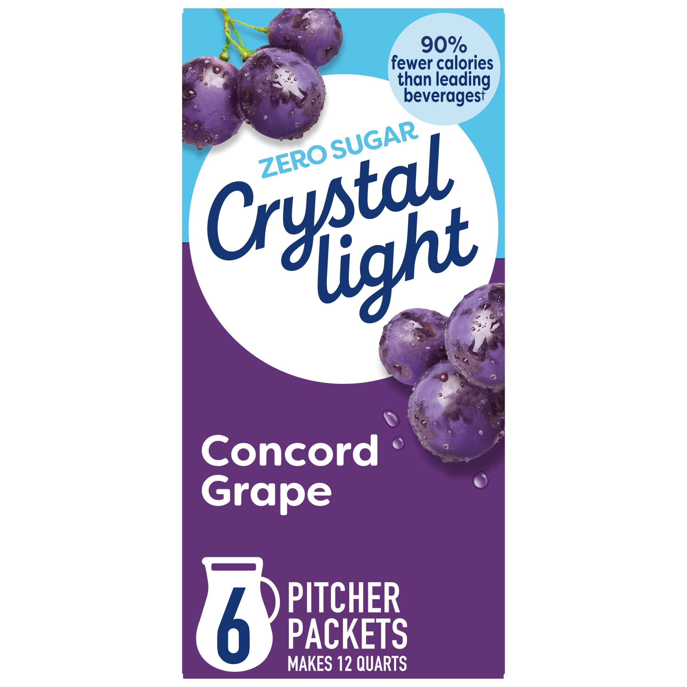 Crystal Light Concord Grape 12 Quart Drink Mix 57g