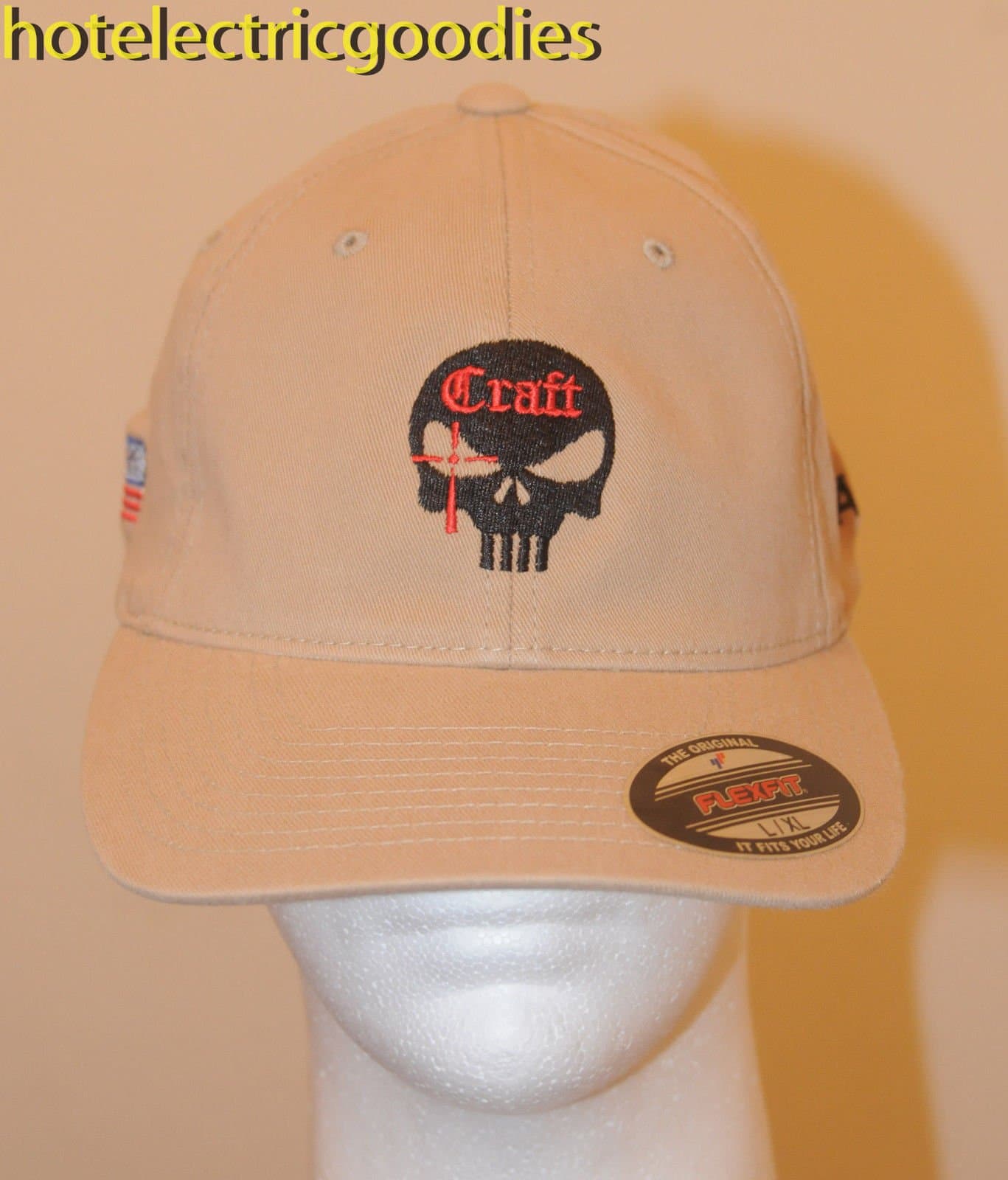 S/M Chris Kyle Khaki Tan Official Cap Hat Craft International American Sniper Navy Seal