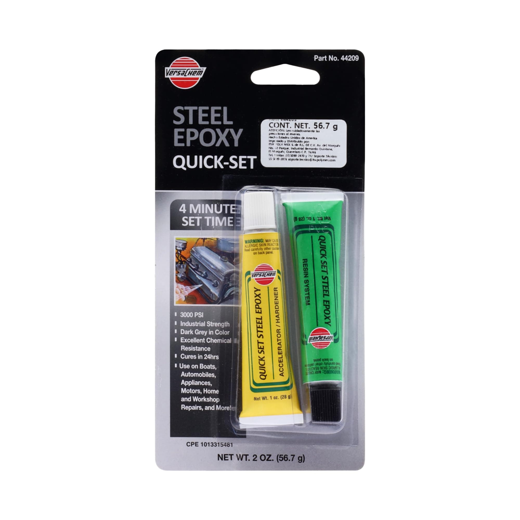 44209 4-Minute Steel Epoxy - 2 oz.