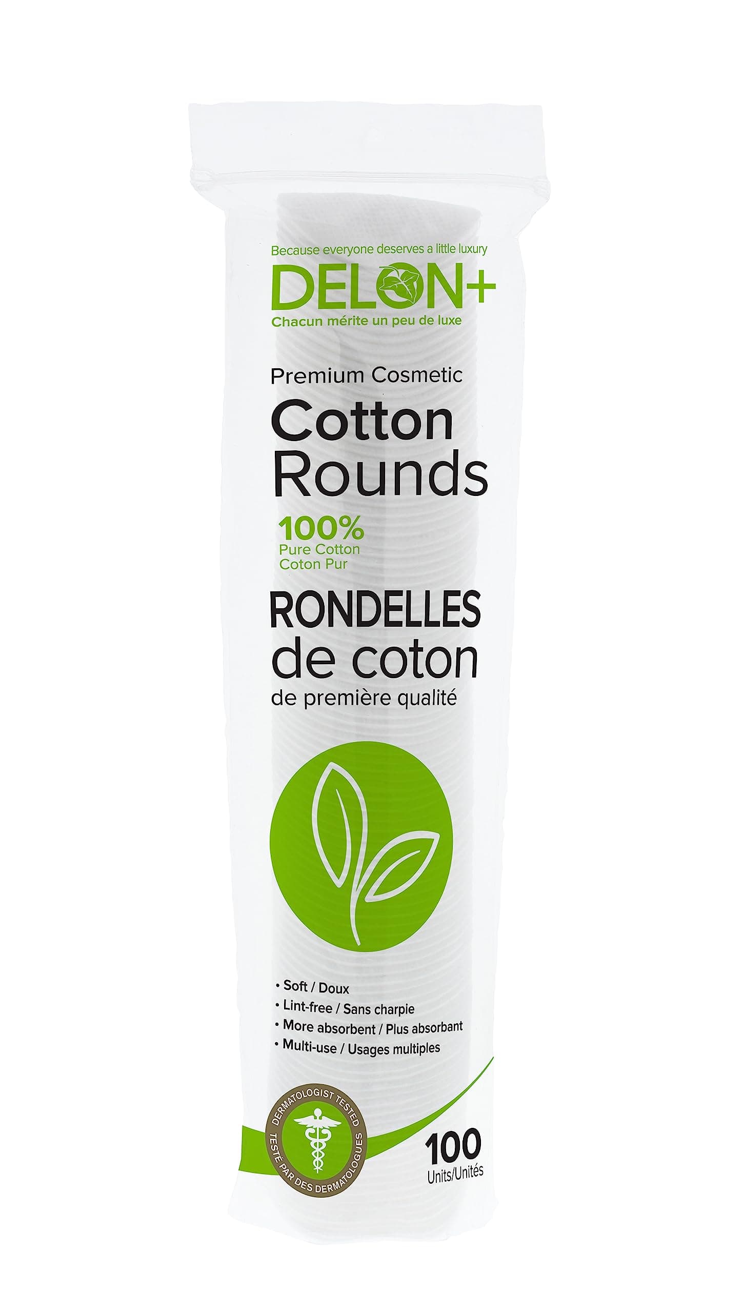 100% Pure Comestic Cotton Wool. Rounds. 100 Units