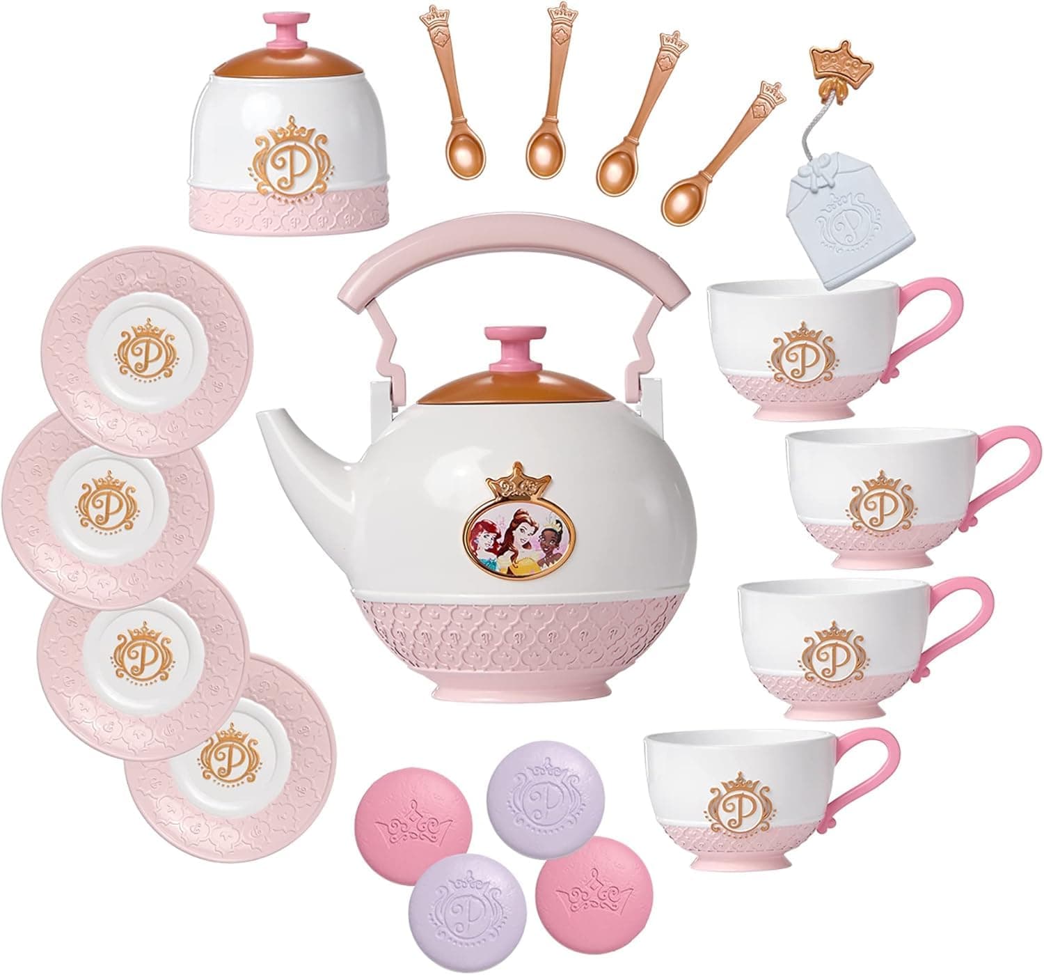 Disney Princess Style Collection Tea Set for 4! Includes 21 Pieces [Amazon Exclusive]