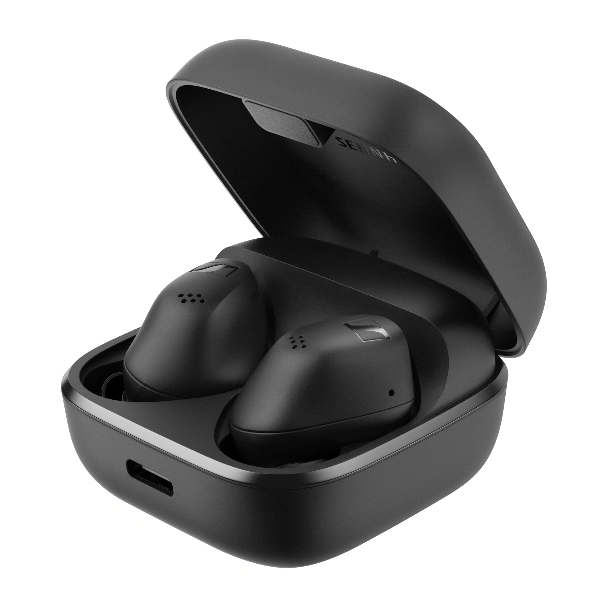ACCENTUM True Wireless Earbuds, BT v5.3 Auracast & LE Audio, TrueResponse Drivers, Hybrid ANC + Transparency Mode, 28 Hr Battery, Qi & USB‑C Charging, Touch Control, 2Y Warranty, Black