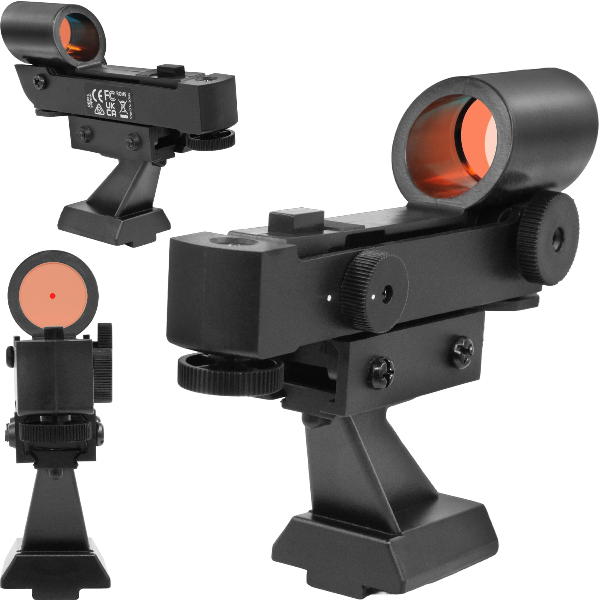 Red Dot Finderscope - Star Pointer Viewfinder Astronomical Telescope Accessories with Slide-in Bracket