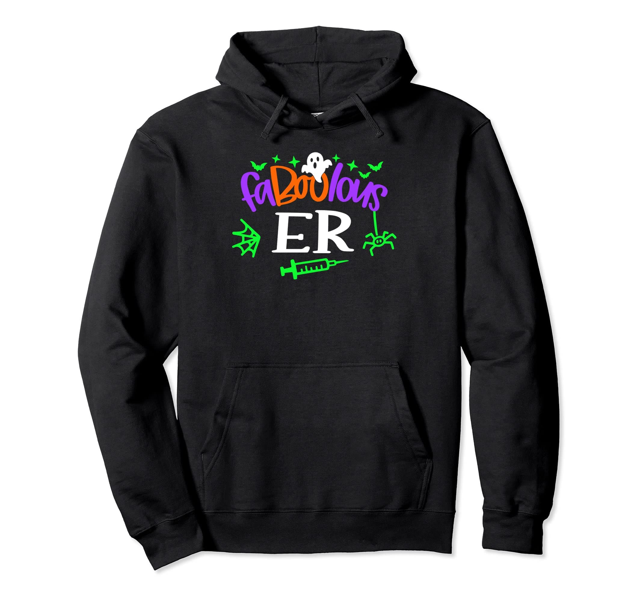 Boo Crew FunnyER Halloween Faboolous Pullover Hoodie