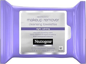 Neutrogena Makeup Remover Cleansing Towelettes Night Calming, 25 Count, 3pk
