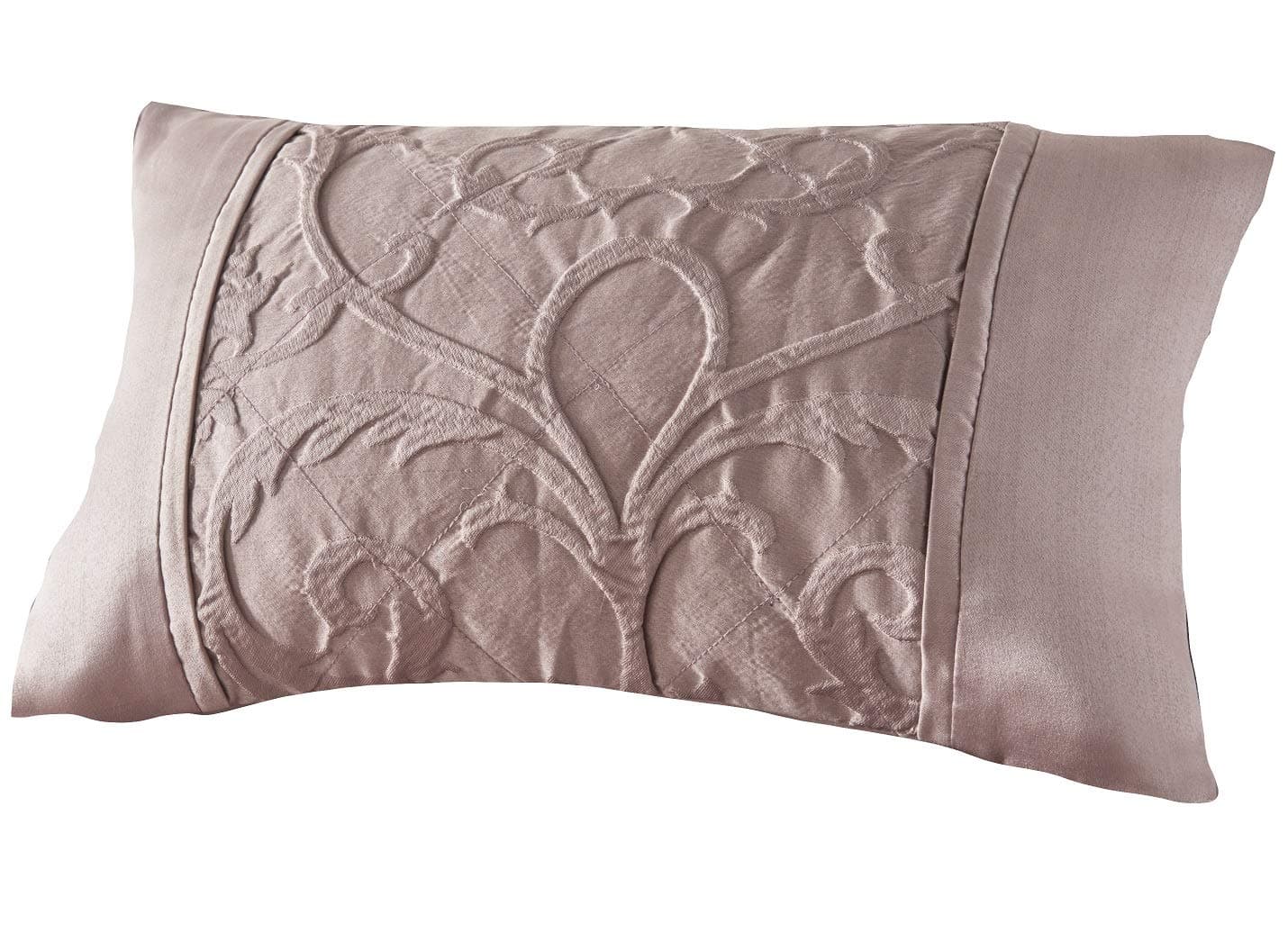 Homespace Direct Bentley Blush Woven Jacqaurd Filled Cushion Sofa Accessory, Boudoir