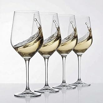 Ash & Roh® Red Wine, Cut Wine Glasses - Pack of 4,350 ml