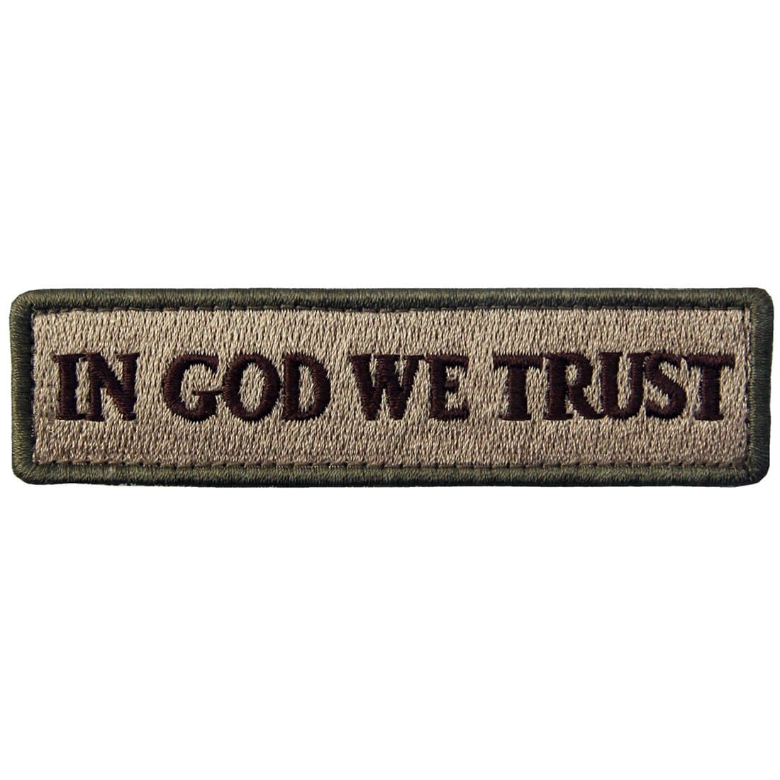 in GOD We Trust Embroidered Tactical Morale Fastener Hook&Loop Patch - Multitan
