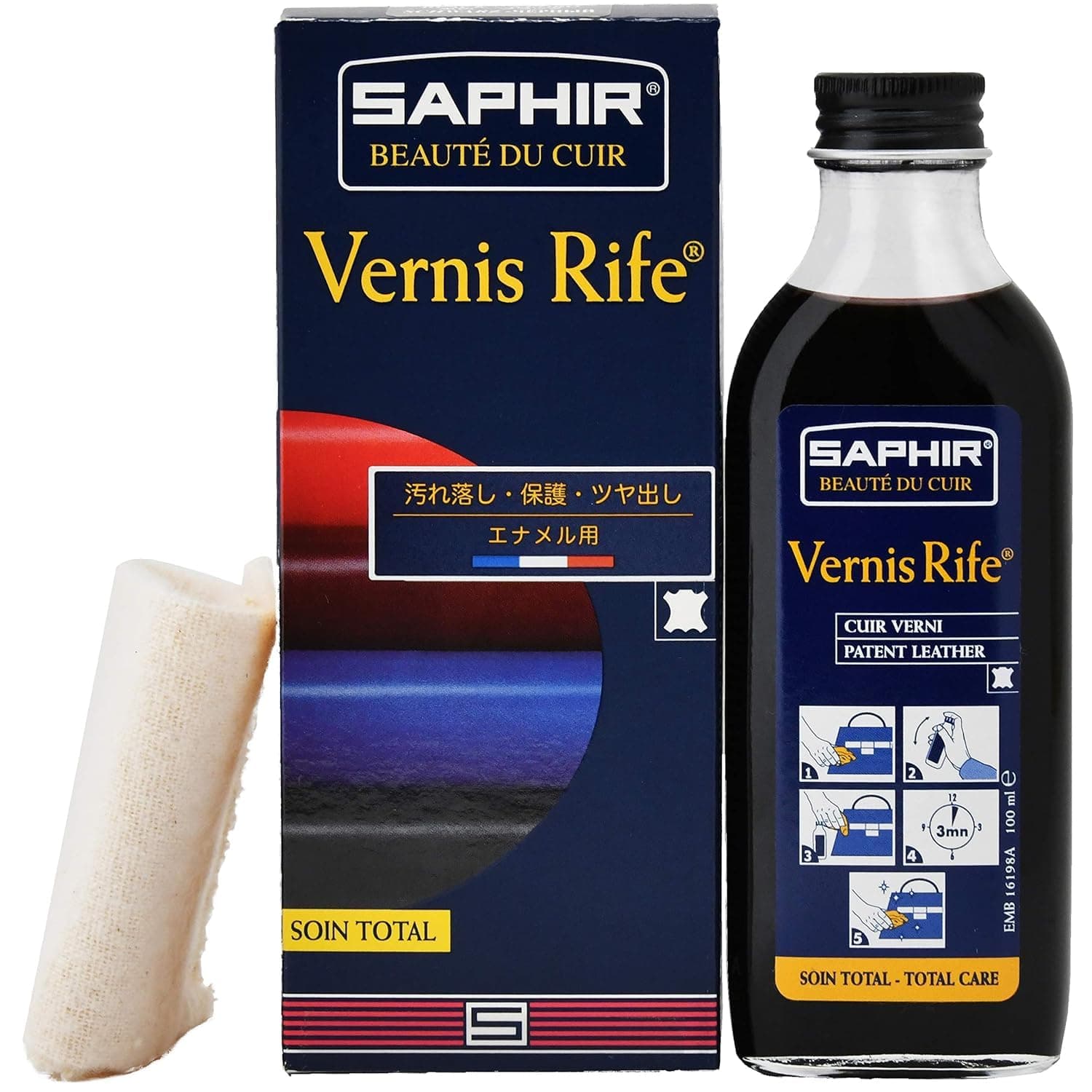 – Saphir Varnish Rife Liquid 100ml - Black