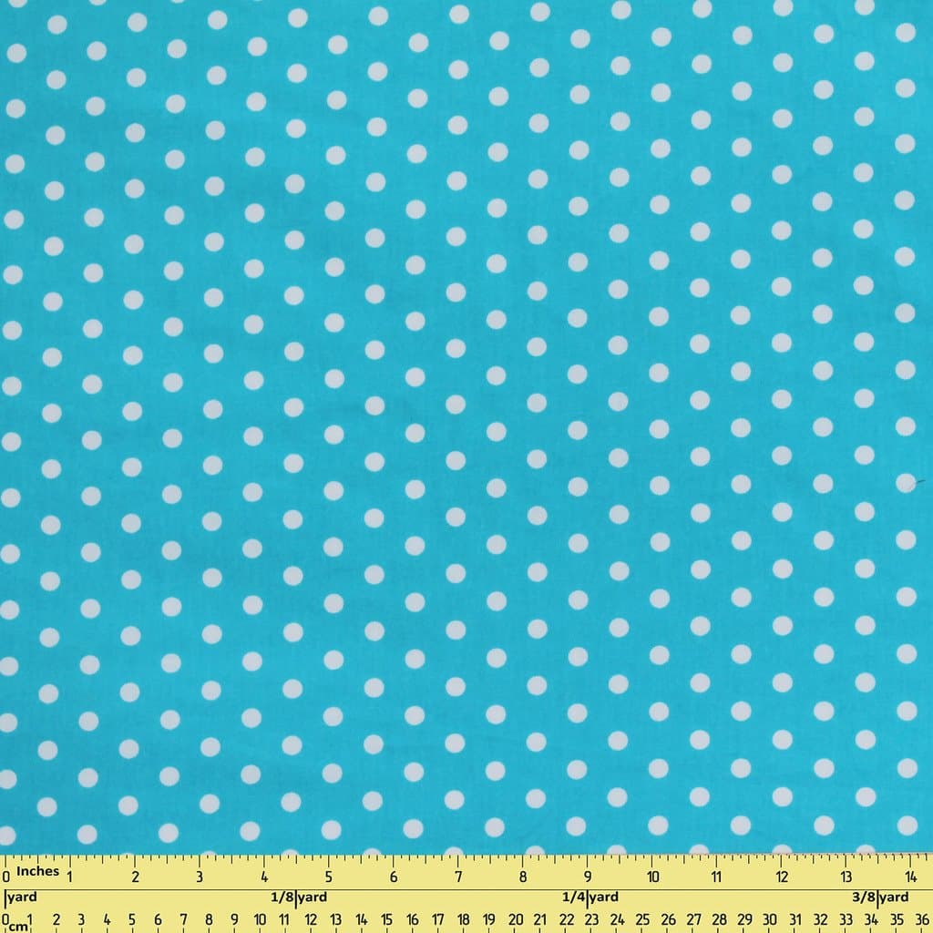 Sunny Fabrics Polka Dot Blue DIY Cloth Fabric
