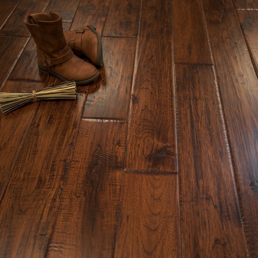 Hickory Character (Canyon Crest) Prefinished Solid Wood Flooring 5" x 3/4" Samples at Discount Prices by Hurst Hardwoods