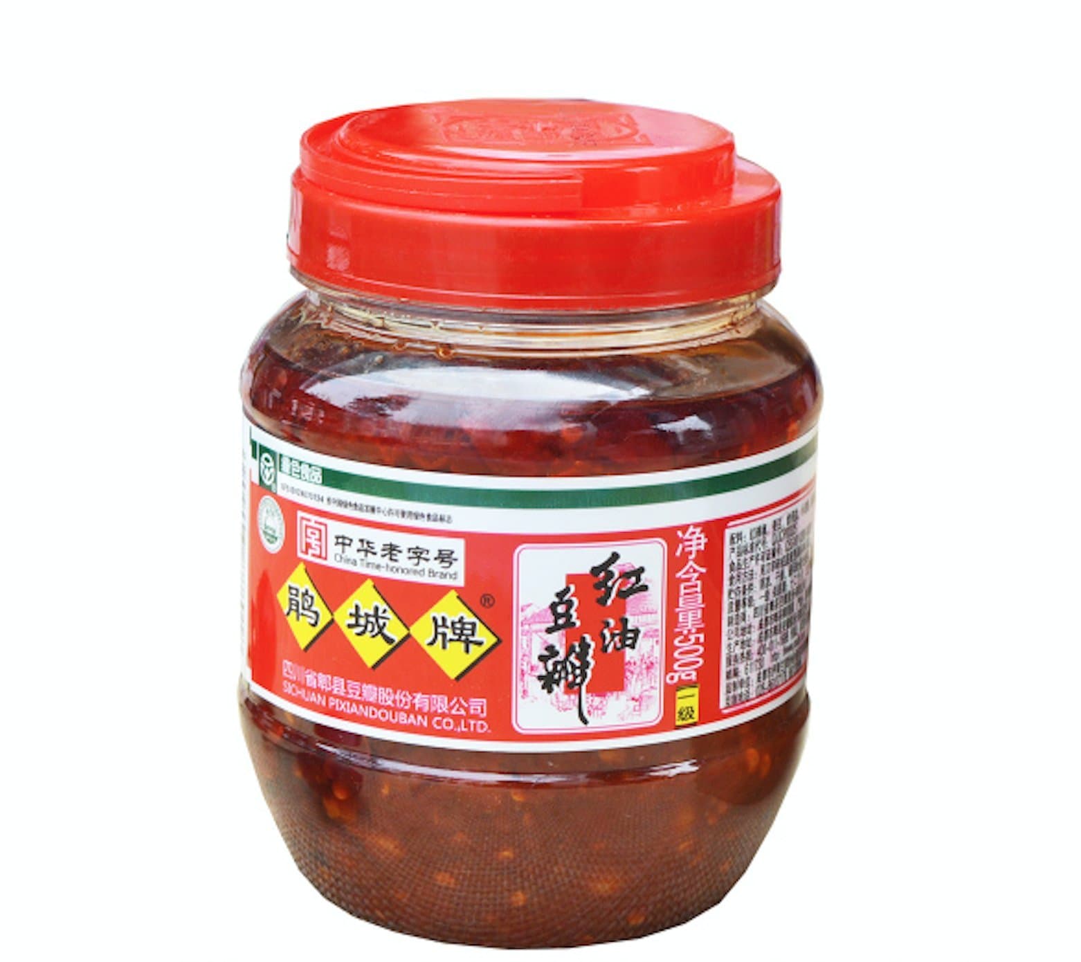 HESHS Sichuan Pixian Boad Bean Paste with Red Chili Oil - 17.6 oz (500g) | Hong You Dou Ban