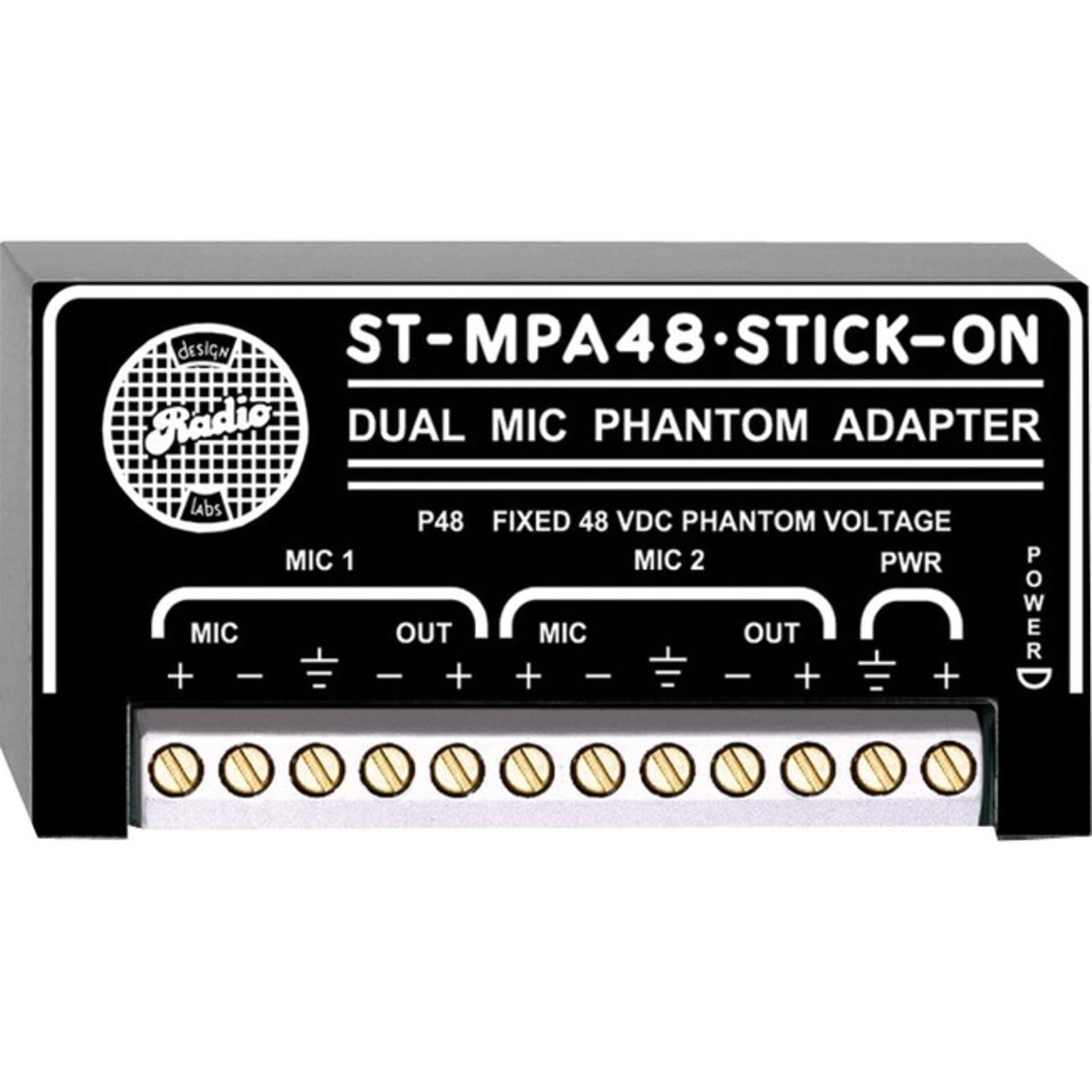 2 Radio Design Labs ST-MPA48 Dual Microphone Phantom Adapter - 48 V
