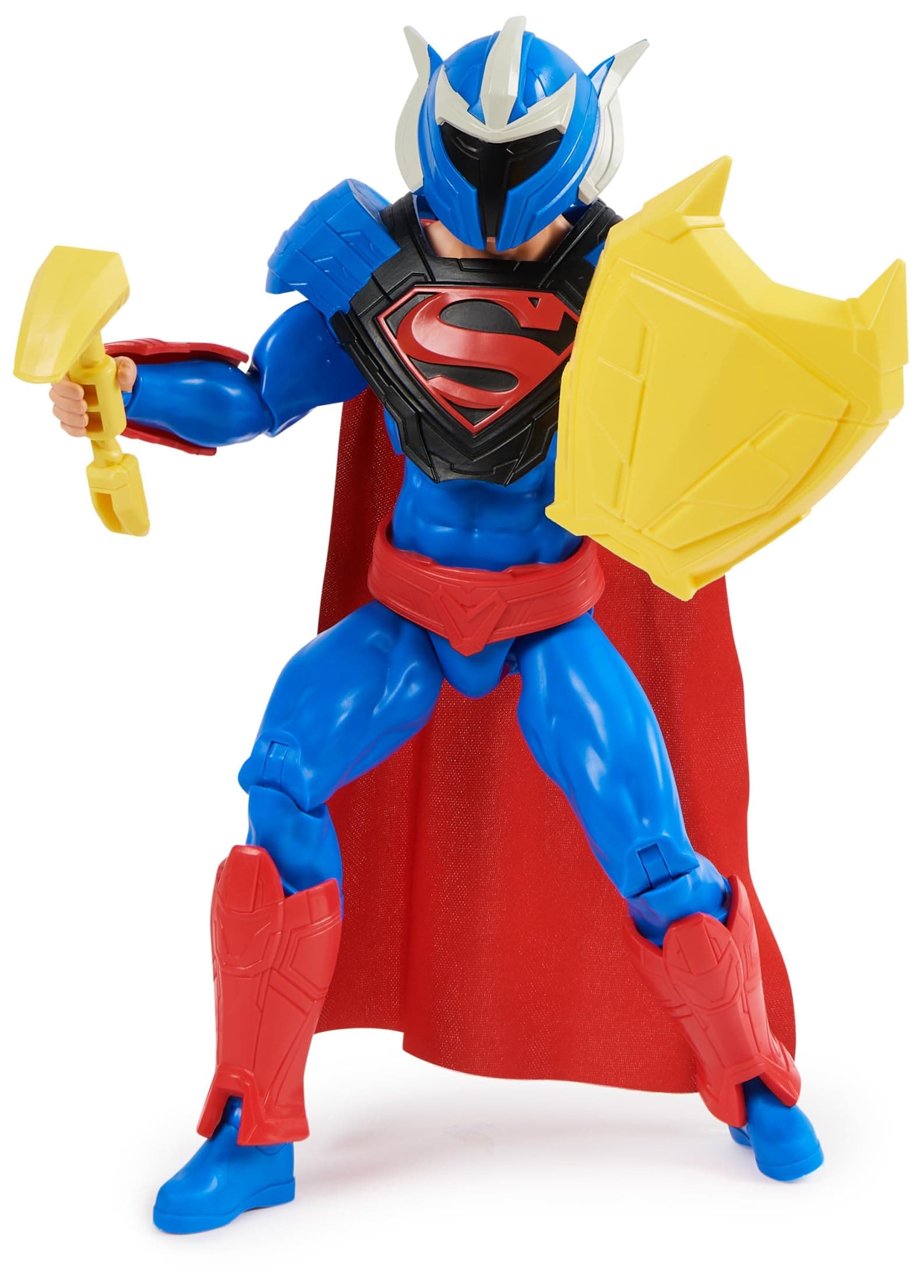 DC Comics, Superman Man of Steel Action Figure, DC Adventures, 12-inch, 9 Accessories, Collectible Superhero Kids Toys for Boys and Girls, Ages 4+