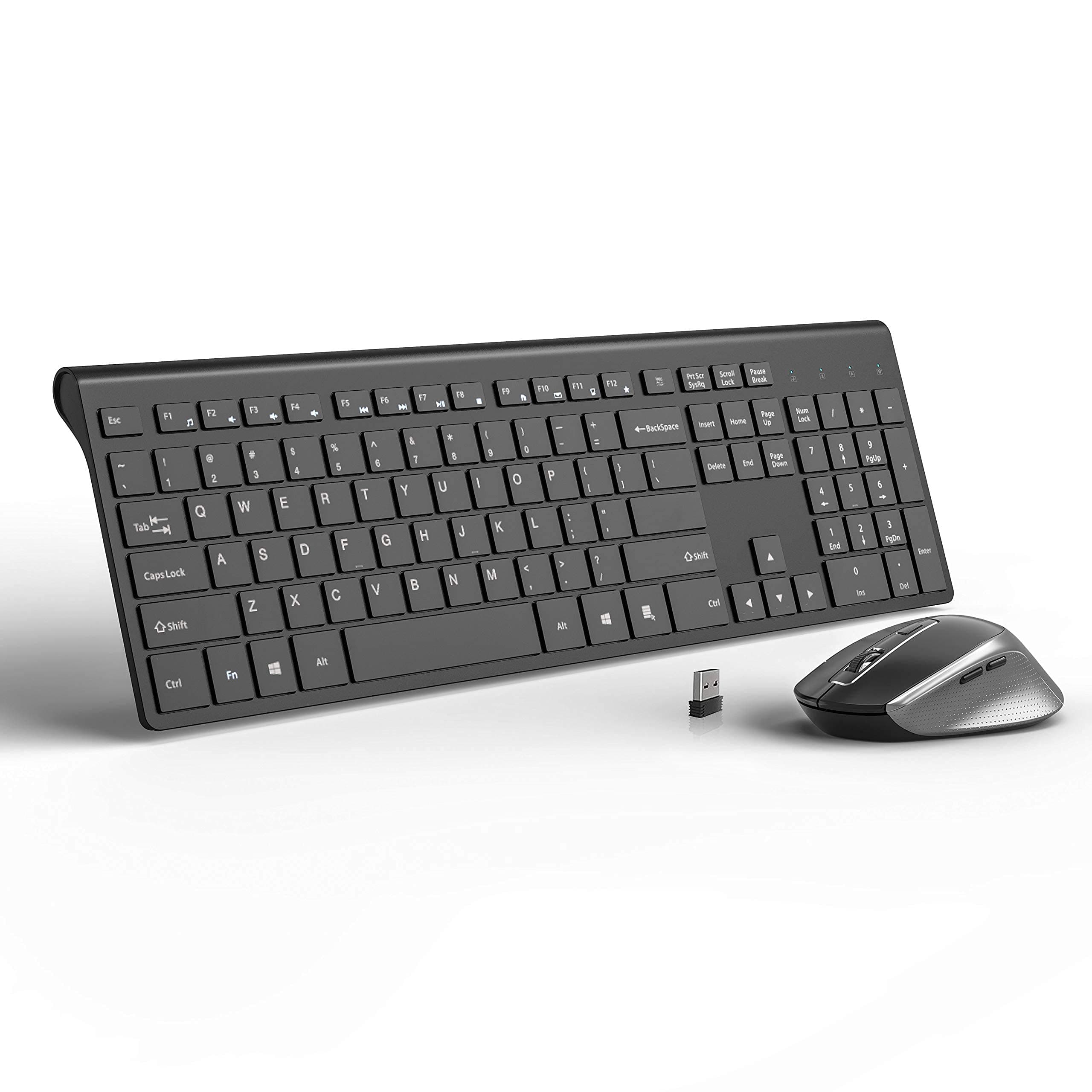 Full Size Ergonomic Rechargeable Keyboard and Mouse Combo