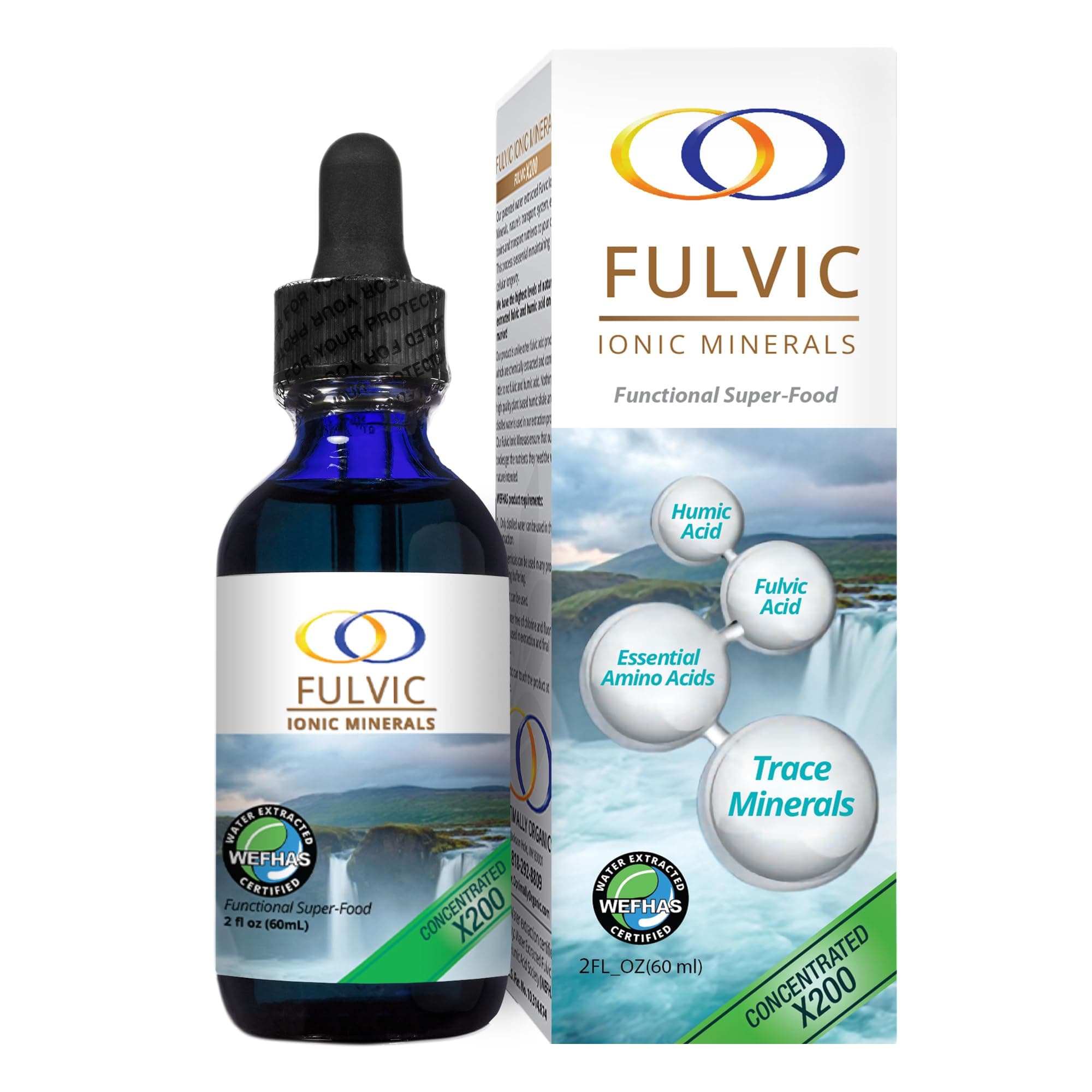 Optimally Organic Patented Water Extracted Fulvic Ionic Minerals X100