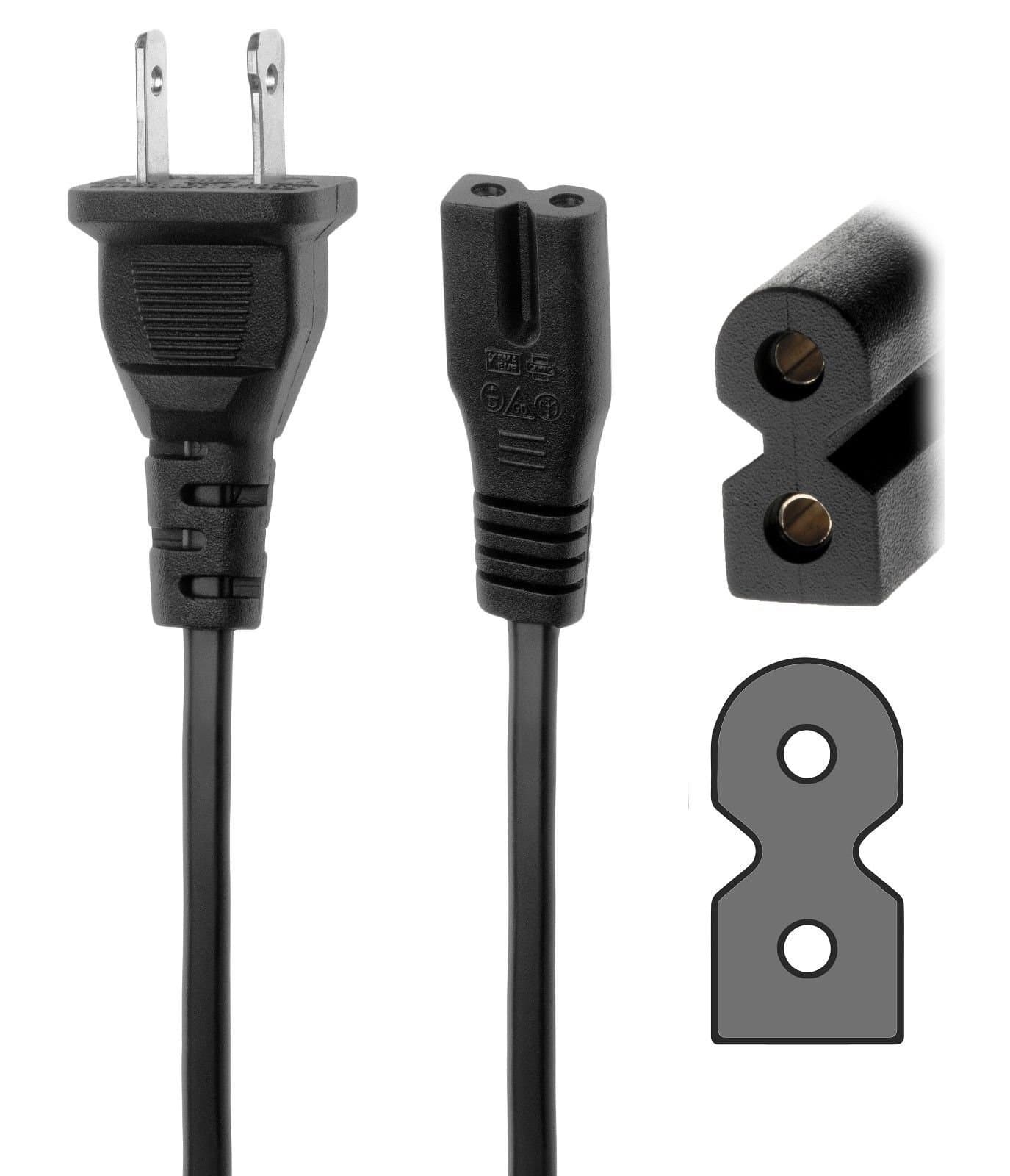 Polarized AC Power Cord Cable Plug 6' For Bose Acoustimass 10 Series IV Speaker System Fig 8