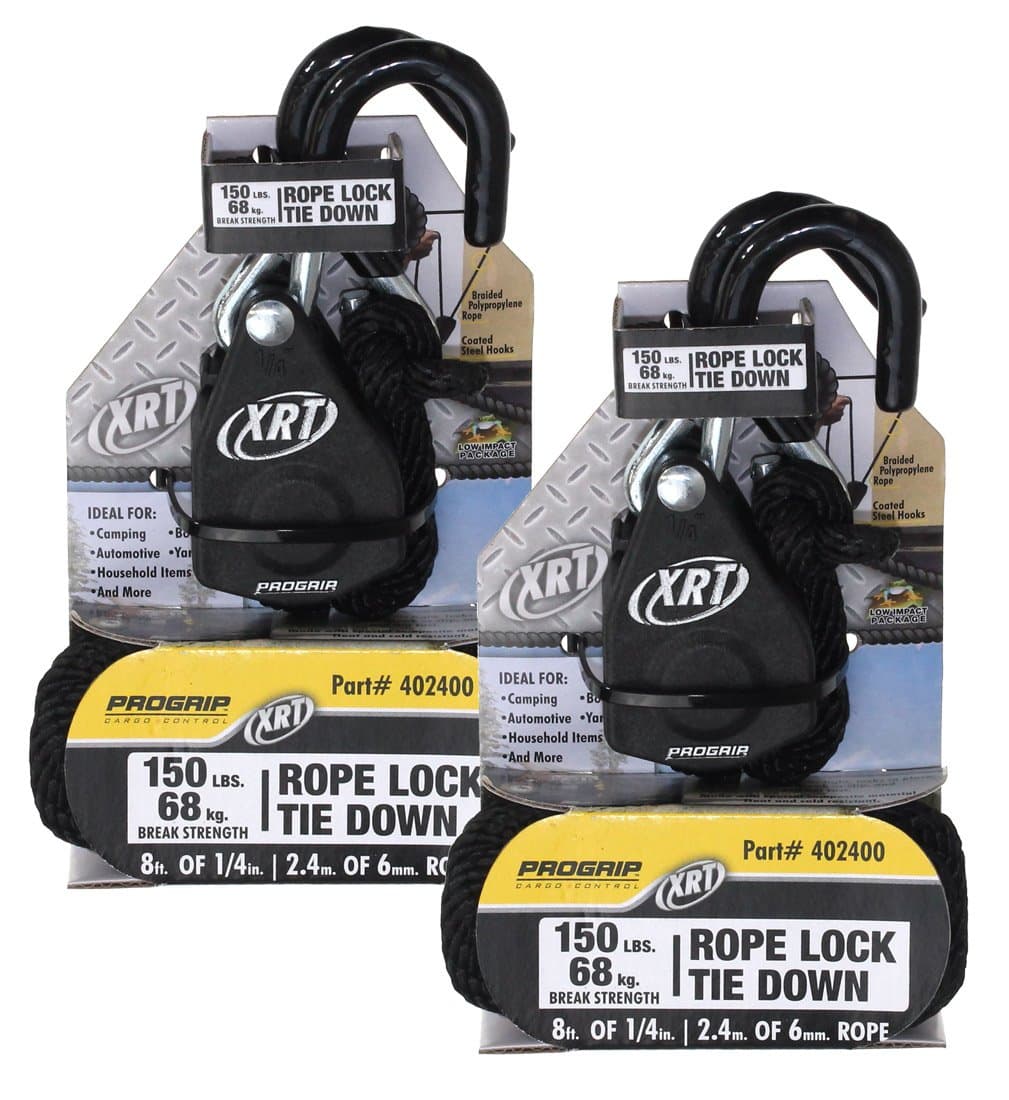 ProGrip 8' x 1/4" XRT Rope Lock Tie Down (Pack of 2)
