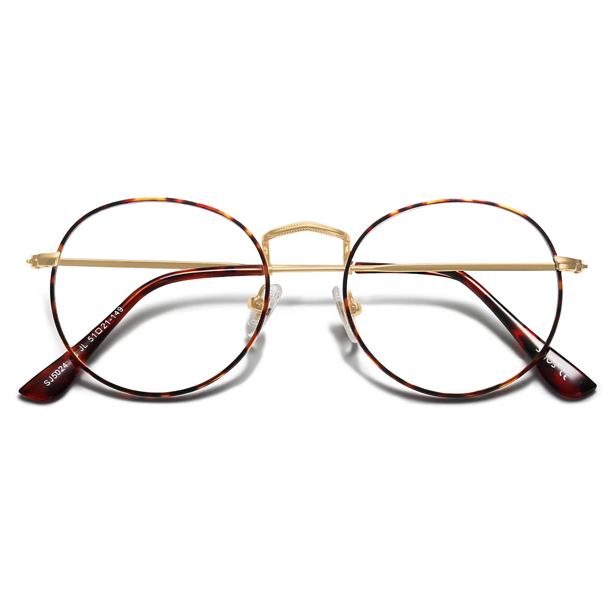 Blue Light Blocking Computer Glasses Round Eyewear Anti Blue Light Lens Preppy Chic SJ5024B