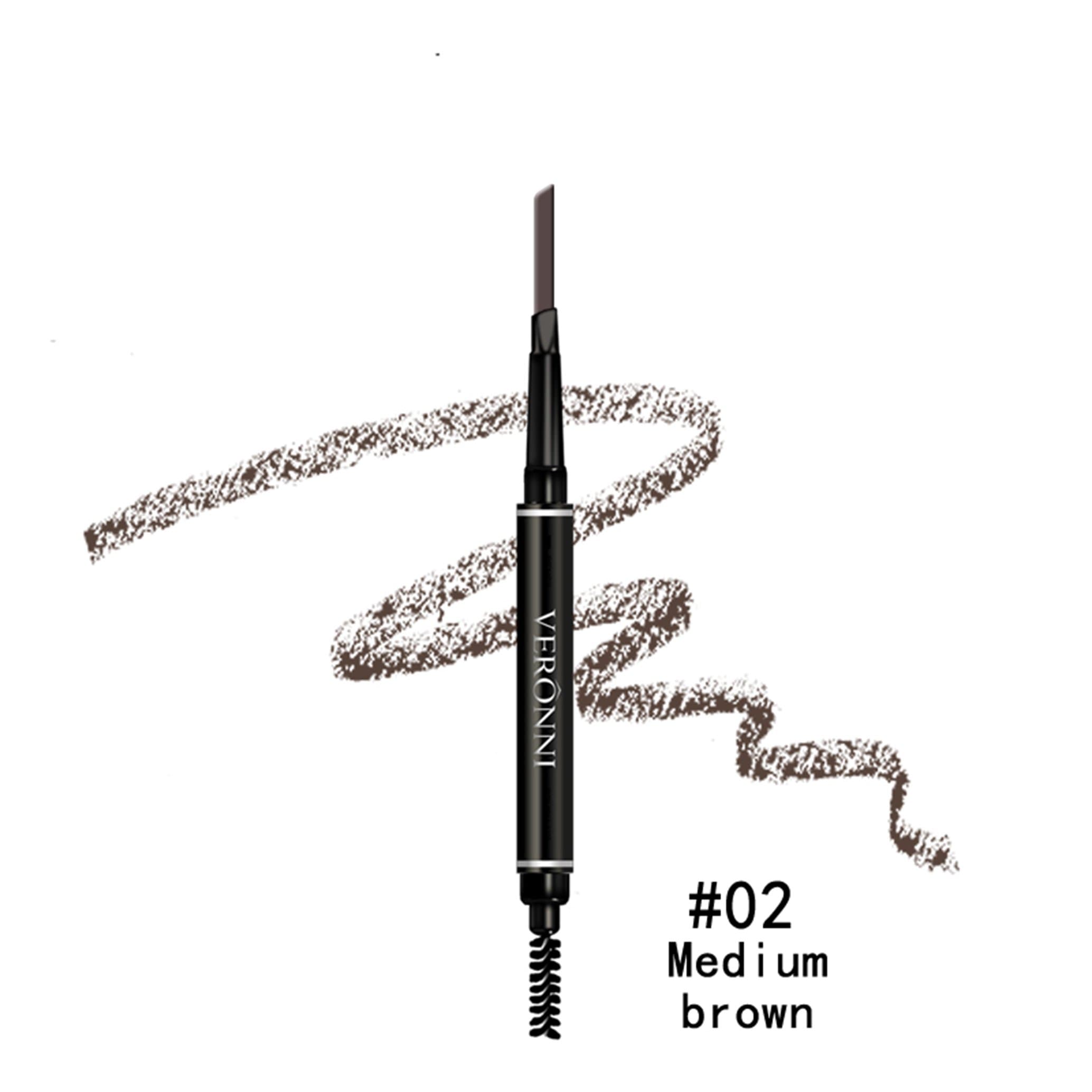 3 in 1 Automatic Eyebrow powder&Eyebrow brush &Automatic Eyebrow pencil with a refill pencil Professional 3D Eyebrow Cosmetic Makeup Tool Waterproof &Long-lasting (2)
