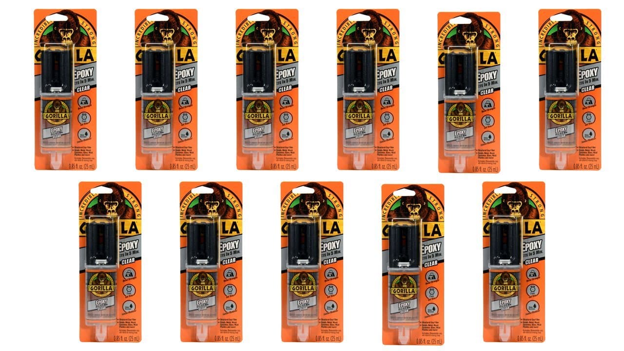 2 Part Epoxy, 5 Minute Set, .85 ounce Syringe, Clear 11 Pack 4200101-11 11