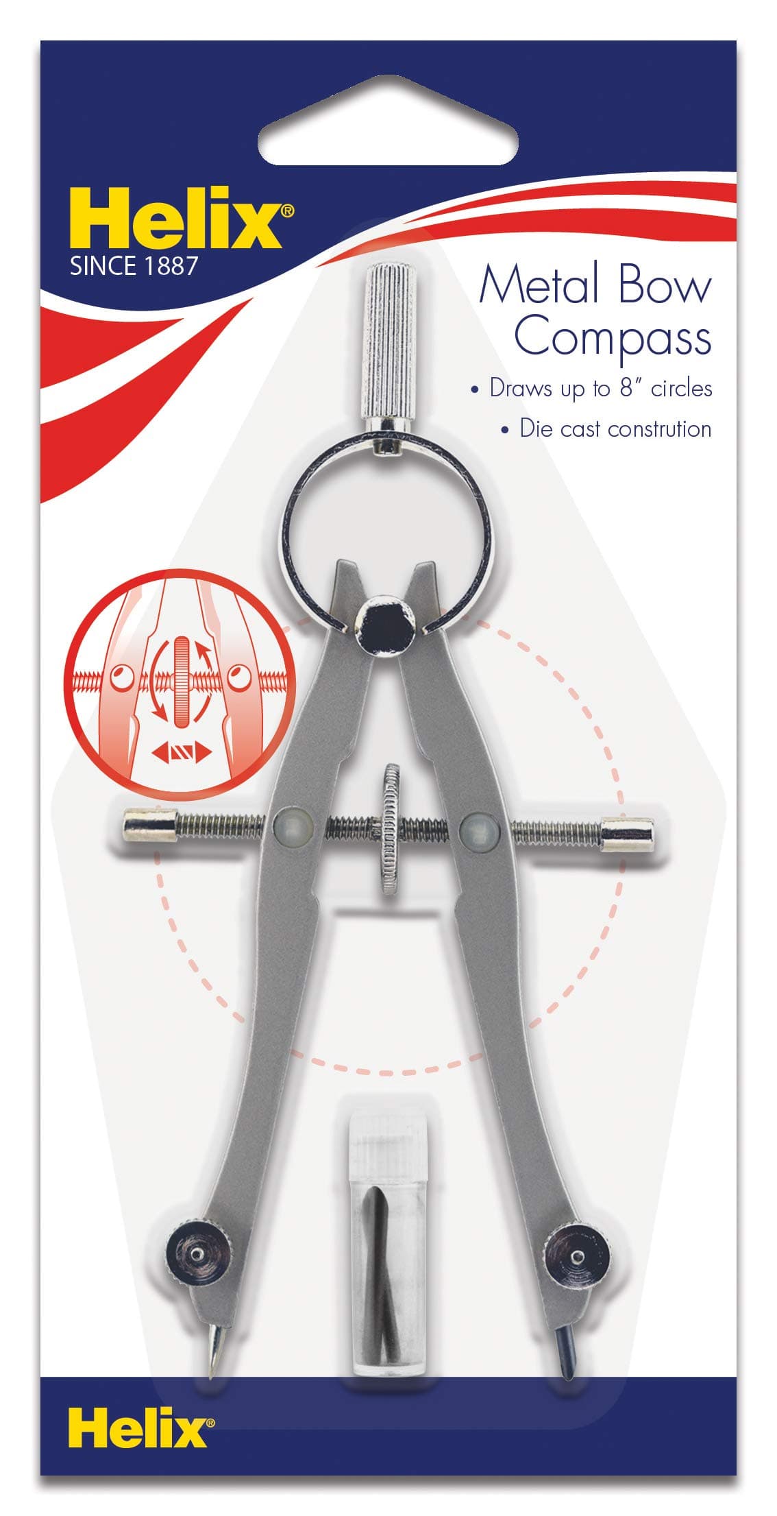 Helix Die Cast Metal Bow Compass (37190)