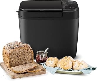 SD-R2530 Automatic Bread maker, with Nuts Dispenser, 30 Programmes, 4 Gluten-Free Mode, Dual Temperature Sensors, 13 Hours Digital Timer, Black