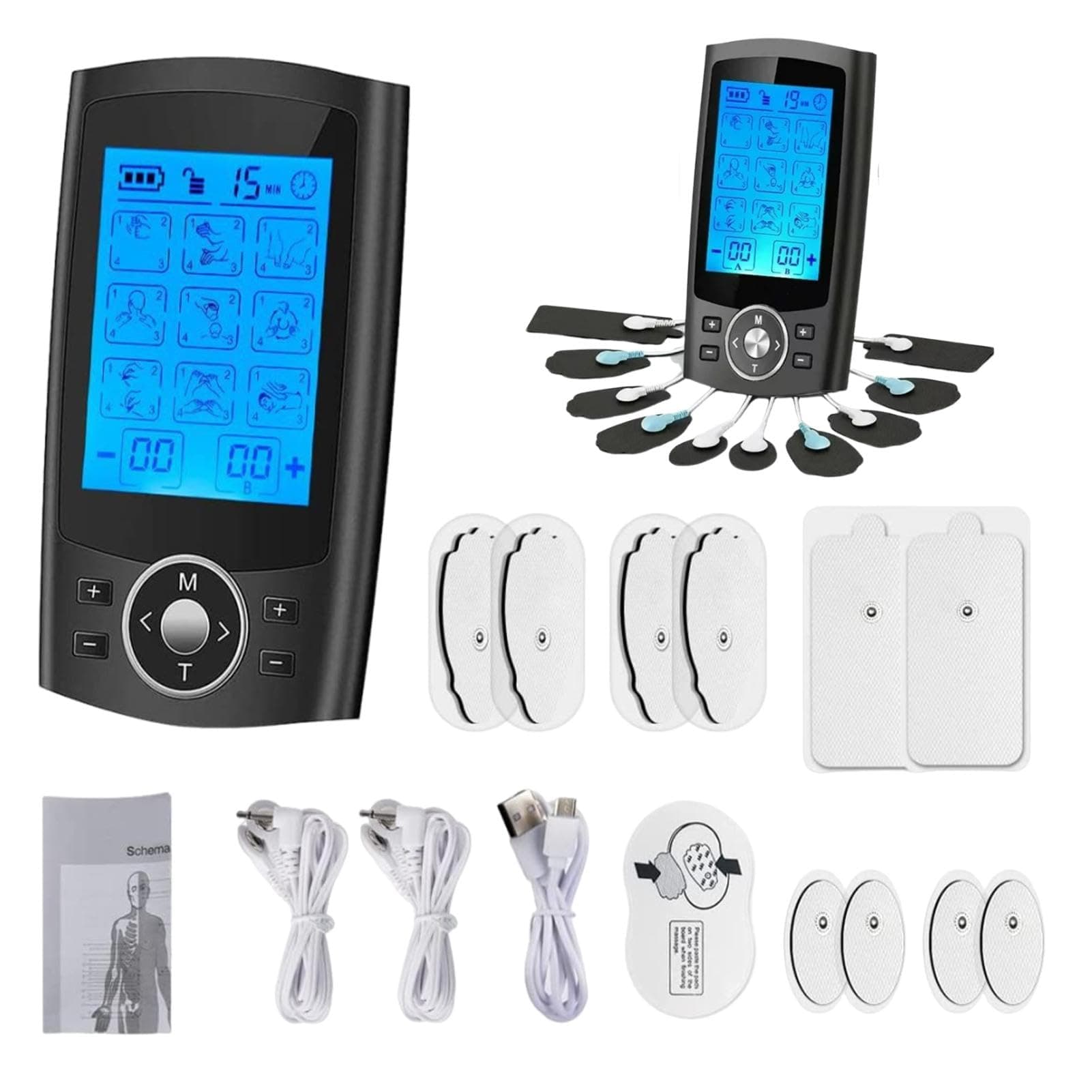 Electronic Pulse Massager | Digital Pulse Massager with 36 Modes | Muscle Stimulator Electric Massagers | Electronic Pulse Device | Nerve Stimulator Discomfort Relief for Full Body Massage